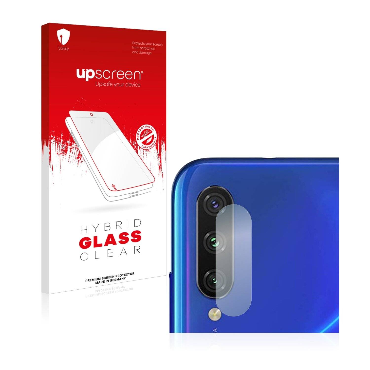 upscreen Hybrid Glass Clear Premium Schutzglas Folie für Xiaomi Mi A3 (NUR