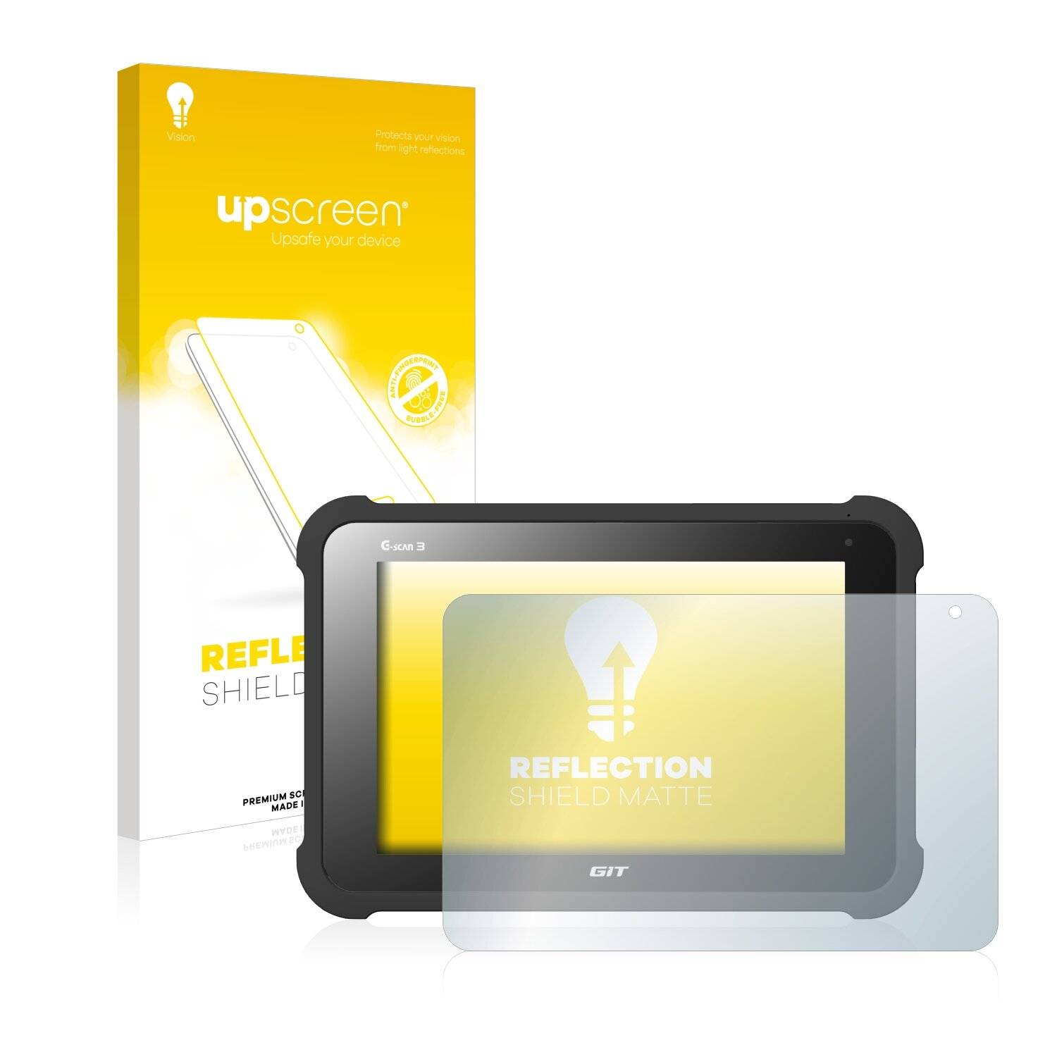 upscreen Reflection Shield Matte Premium Displayschutzfolie für Git Scan