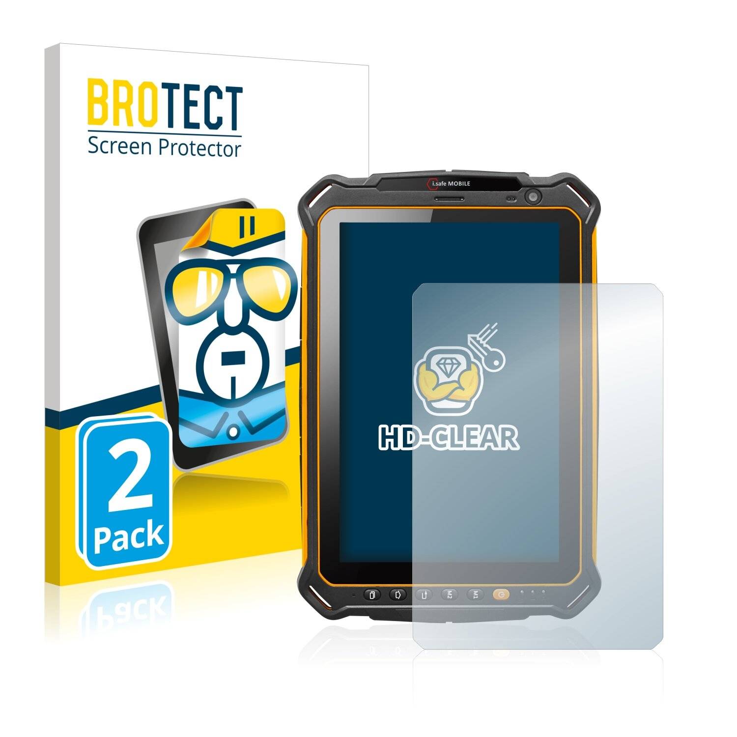 2x BROTECT HD-Clear Displayschutzfolie für i.safe