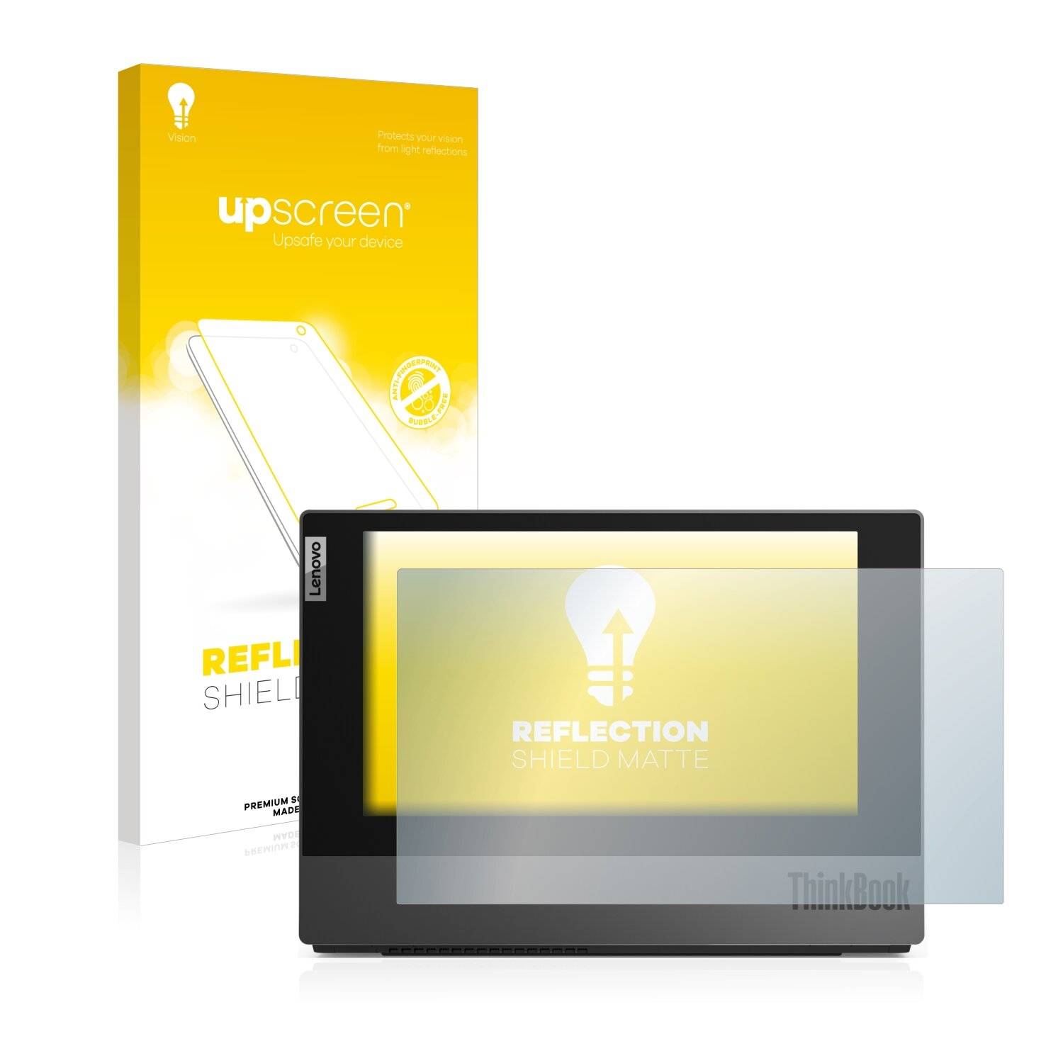 upscreen Reflection Shield Matte Premium Displayschutzfolie für Lenovo ThinkBook Plus