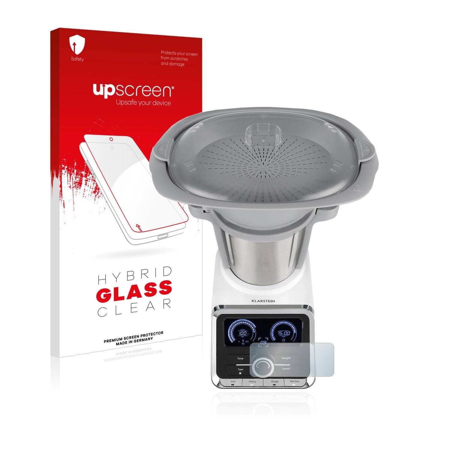 upscreen Hybrid Glass Clear Premium Schutzglas Folie für Klarstein