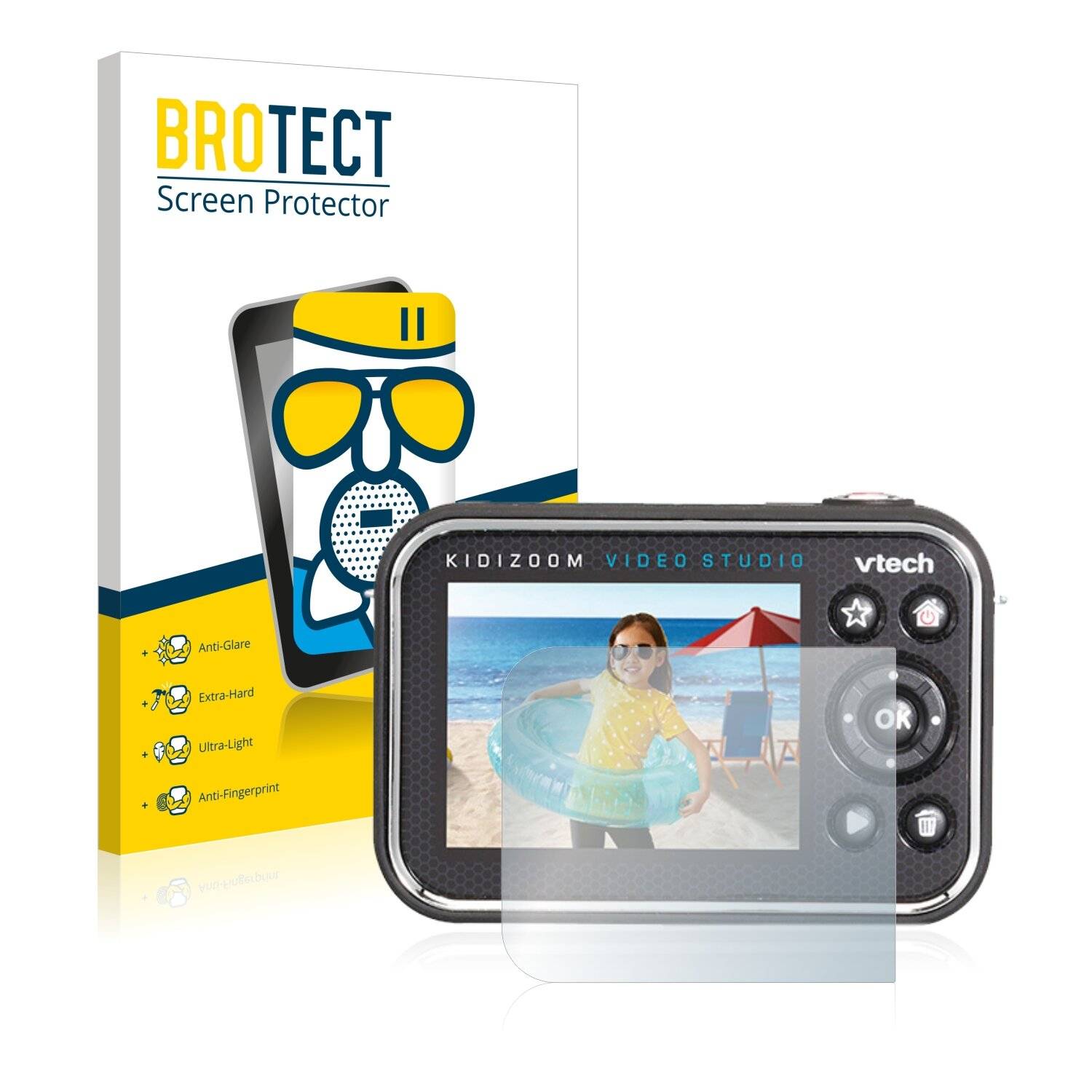 BROTECT AirGlass Matte Schutzglas Folie für Vtech Kidizoom Video Studio