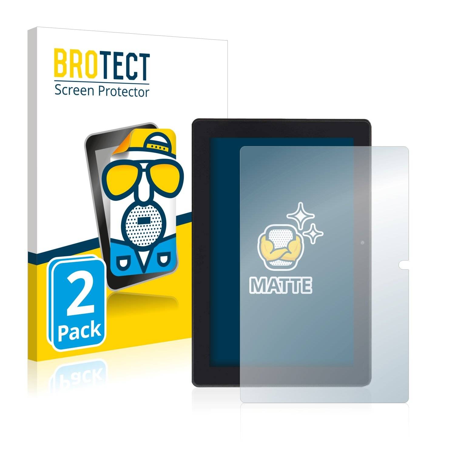 2x BROTECT Matte Displayschutzfolie für Simbans Tangotab 10 - Entspiegelt,