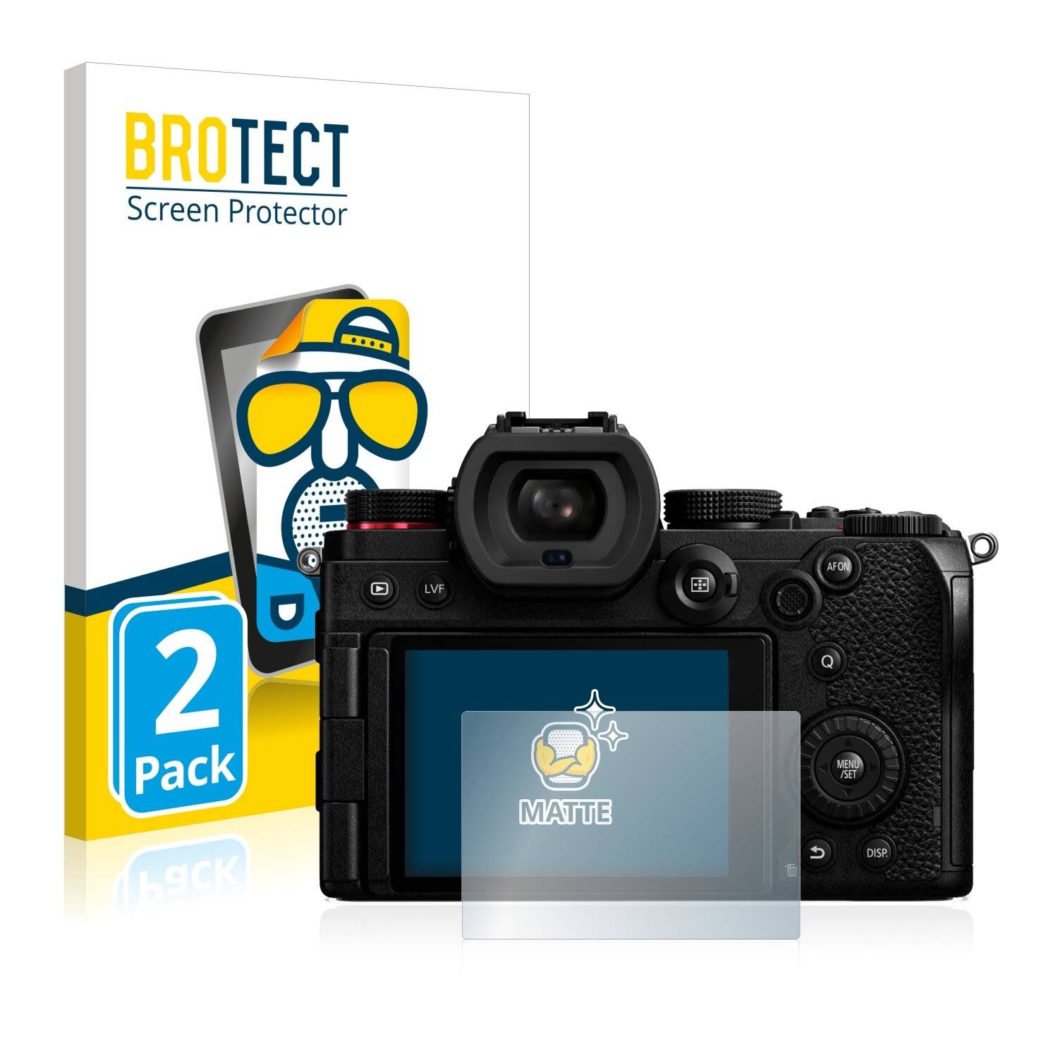 2x BROTECT Matte Displayschutzfolie für Panasonic Lumix S5 - Entspiegelt,