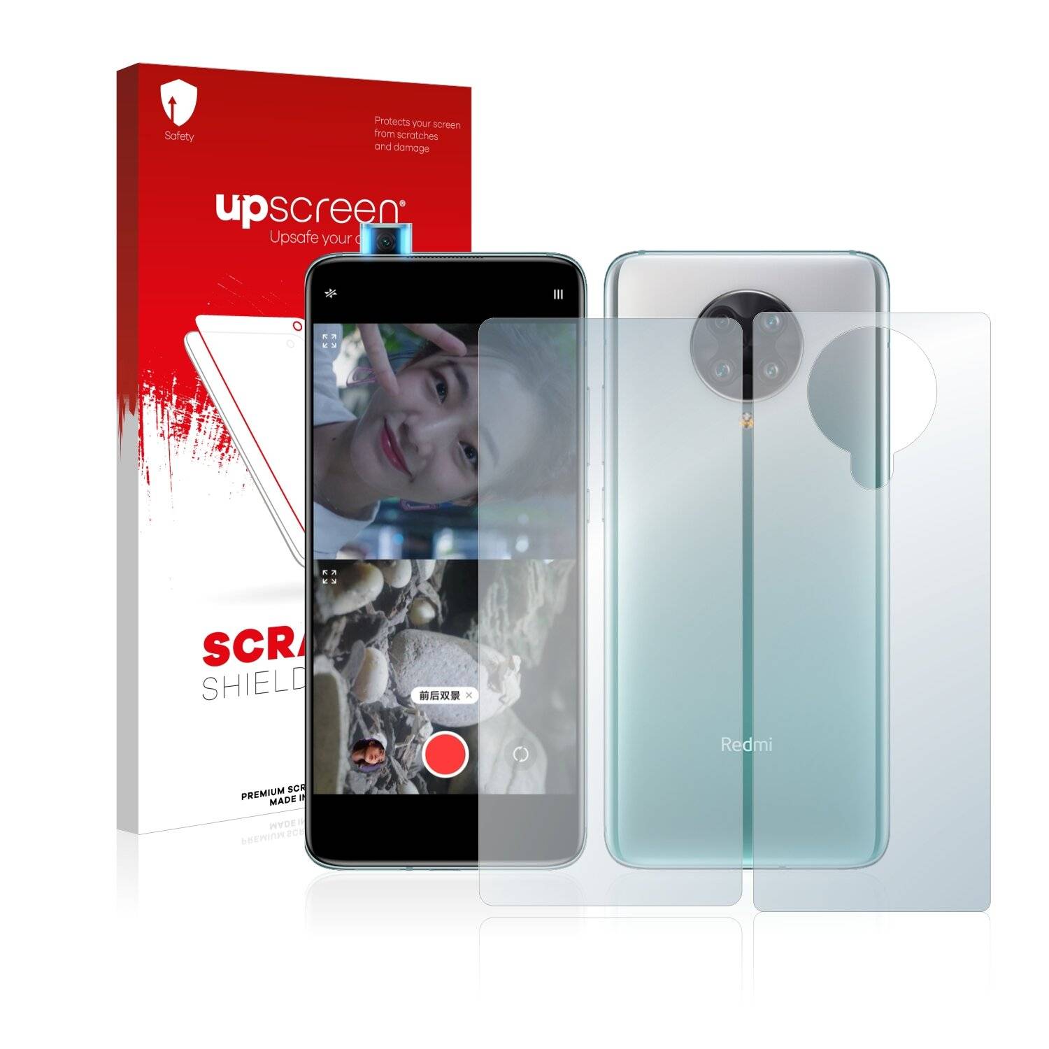 upscreen Scratch Shield Clear Premium Displayschutzfolie für Xiaomi Redmi K30 Ultra (Vorder