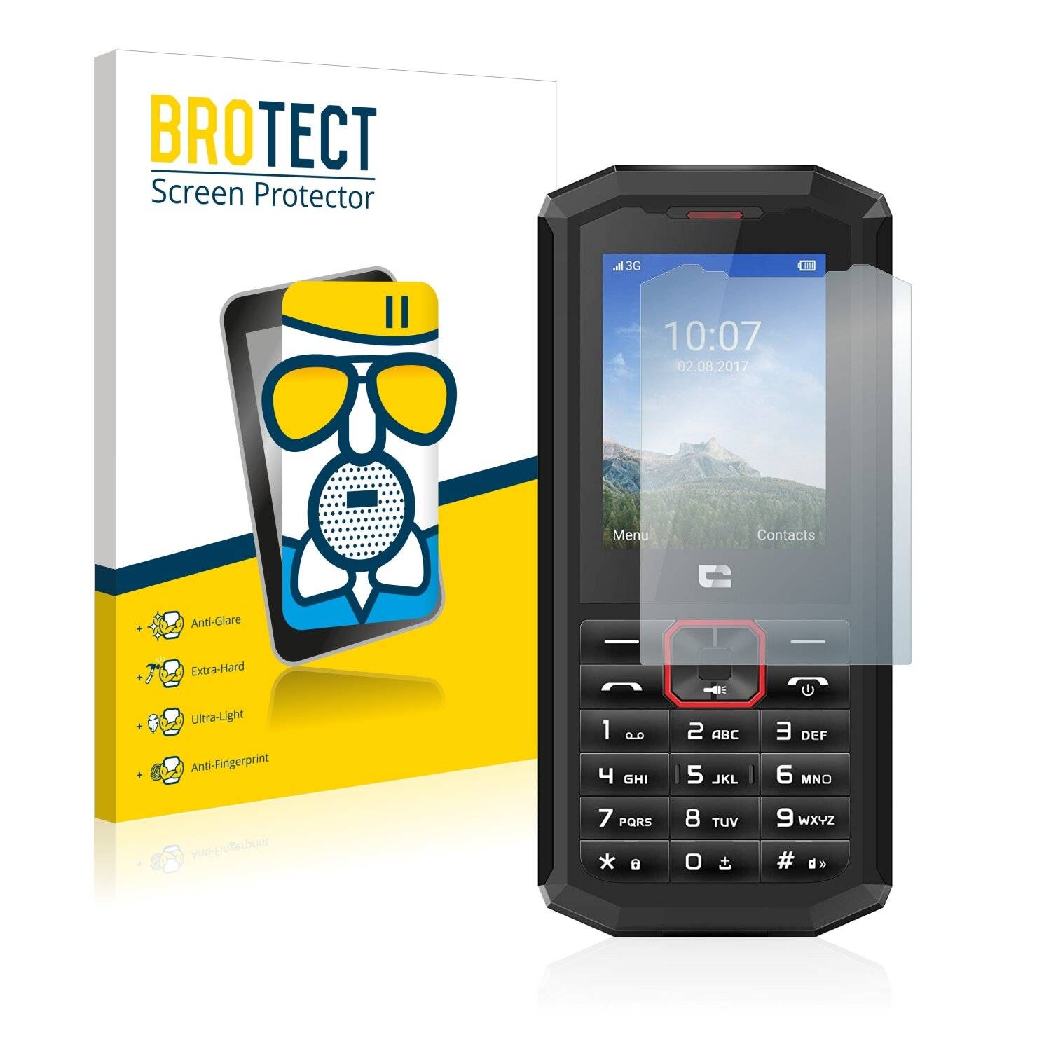 BROTECT AirGlass Matte Schutzglas Folie für Crosscall Spider