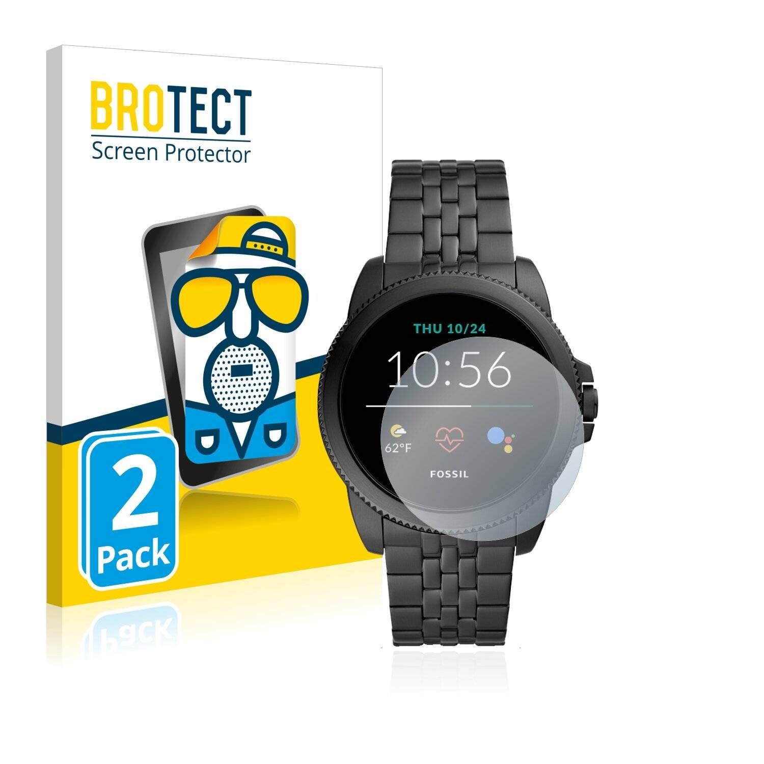 2x BROTECT Matte Displayschutzfolie für Fossil Gen 5E - Entspiegelt,