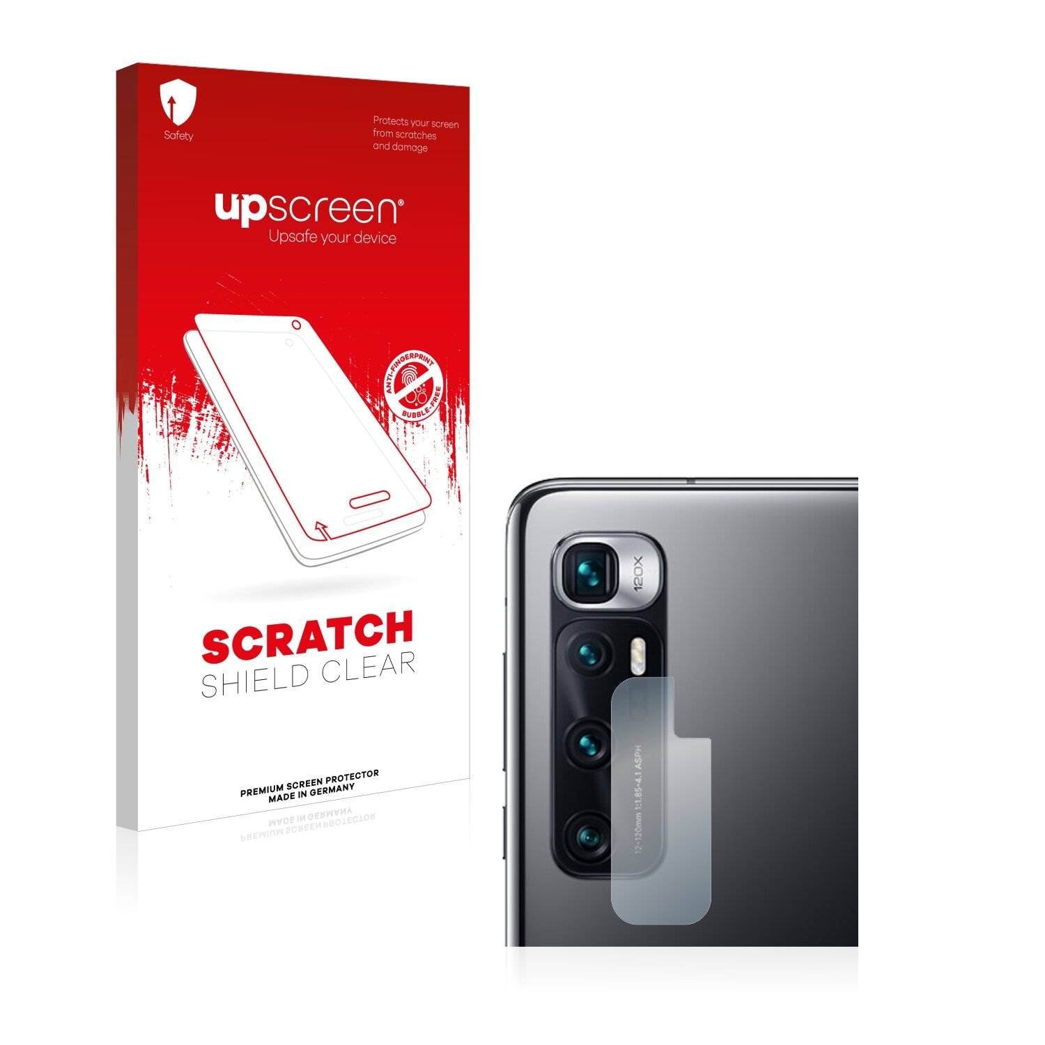 upscreen Scratch Shield Clear Premium Displayschutzfolie für Xiaomi Mi 10 Ultra (NUR
