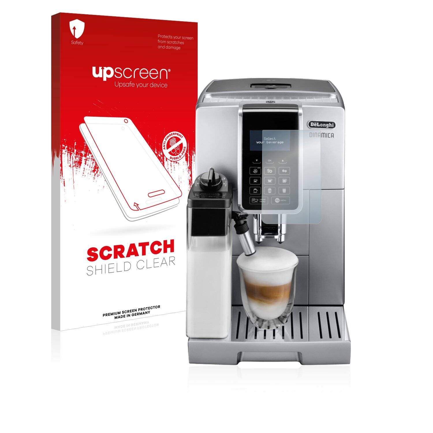 upscreen Scratch Shield Clear Premium Displayschutzfolie für DeLonghi Dinamica