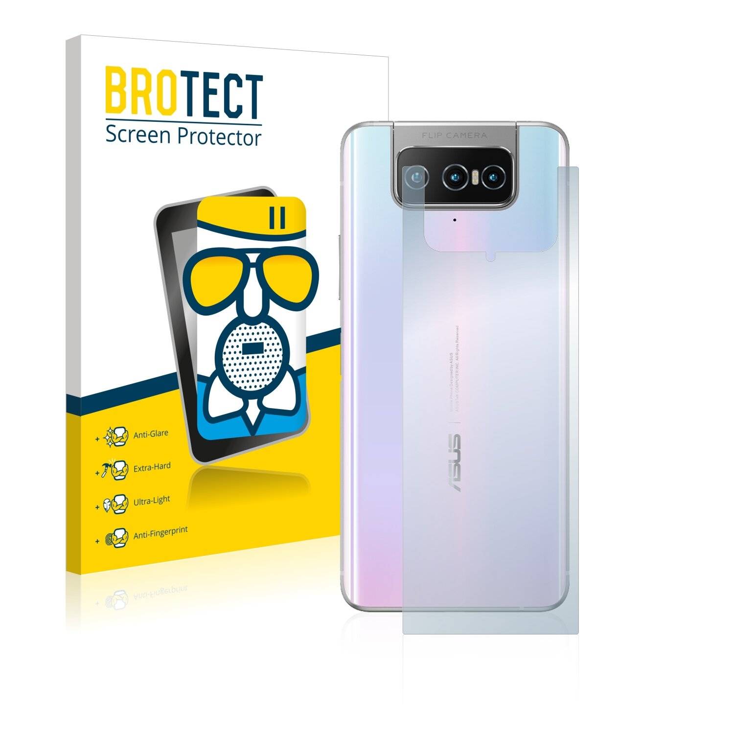 BROTECT AirGlass Matte Schutzglas Folie für Asus Zenfone 7 Pro ZS671KS