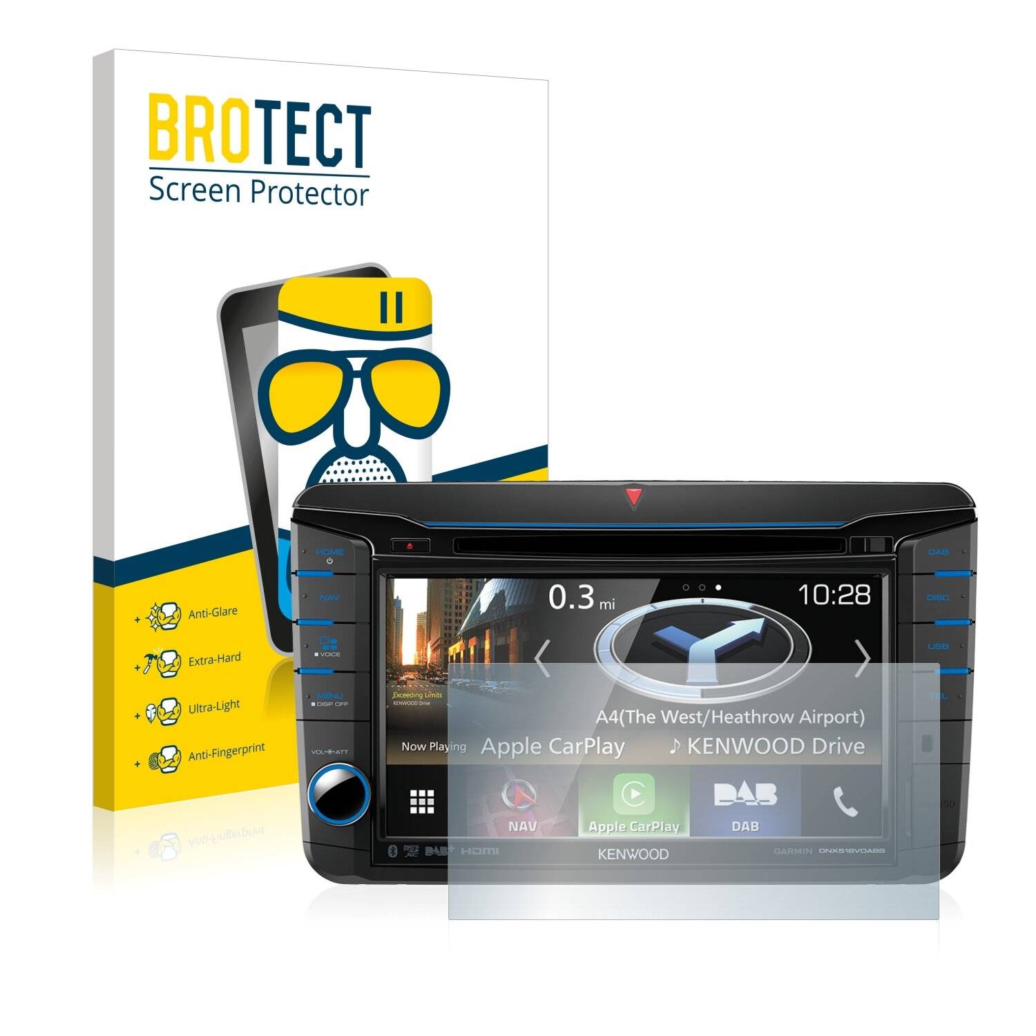BROTECT AirGlass Matte Schutzglas Folie für Kenwood