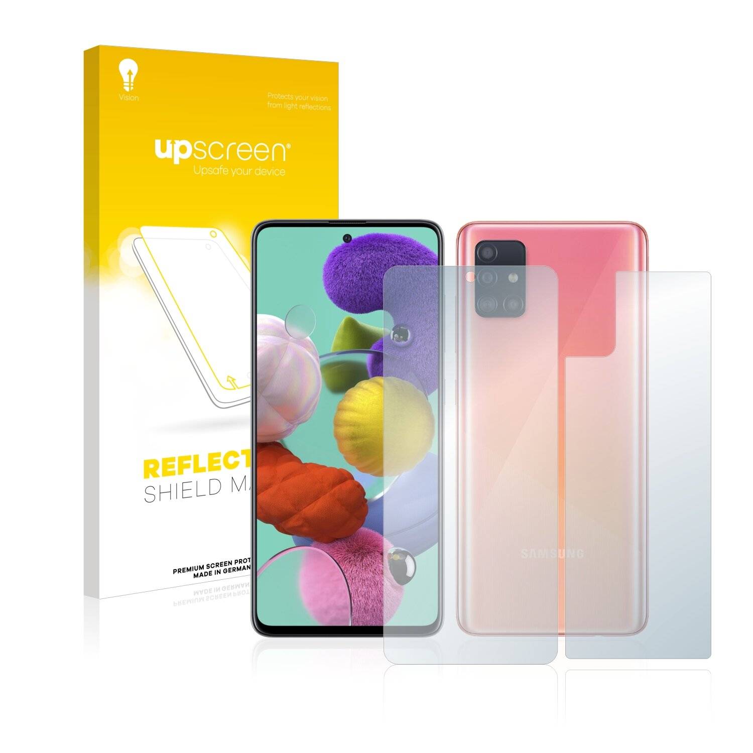 upscreen Reflection Shield Matte Premium Displayschutzfolie für Samsung Galaxy A51 5G