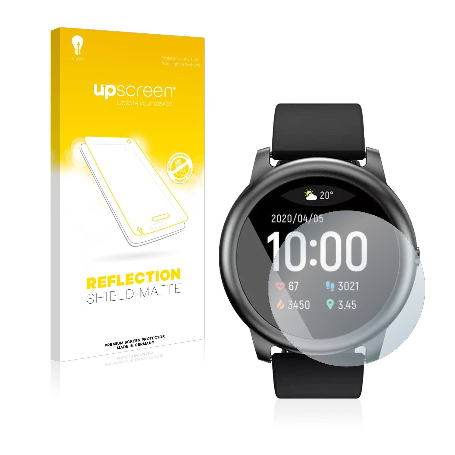 upscreen Reflection Shield Matte Premium Displayschutzfolie für Xiaomi Haylou Solar