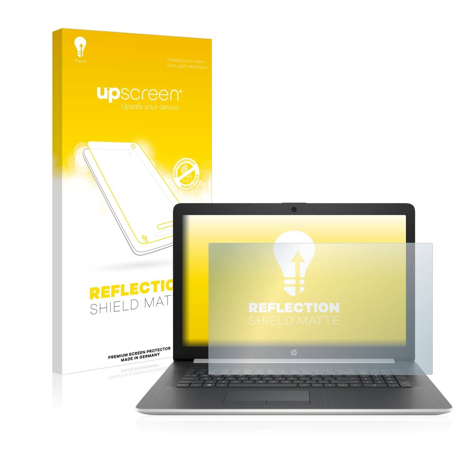 upscreen Reflection Shield Matte Premium Displayschutzfolie für HP Notebook