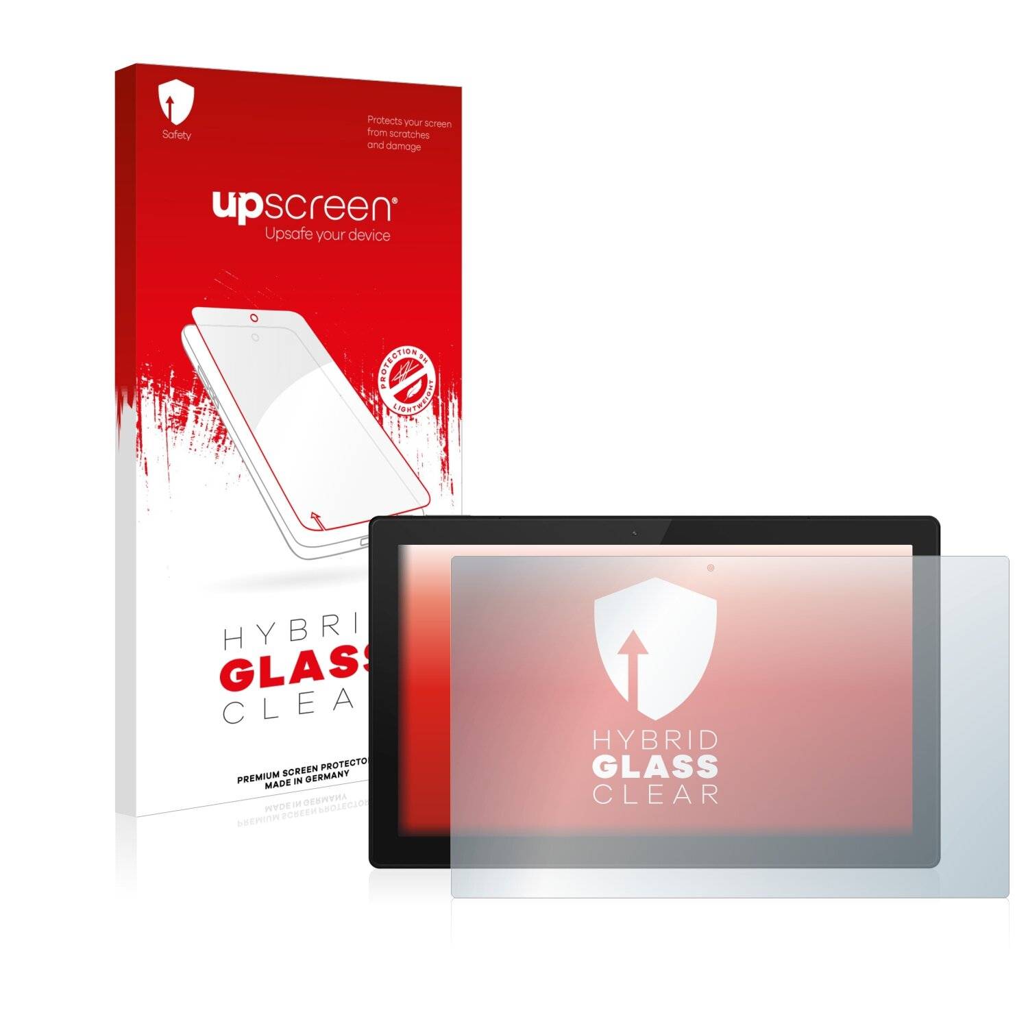 upscreen Hybrid Glass Clear Premium Schutzglas Folie für TrekStor Surftab Theatre