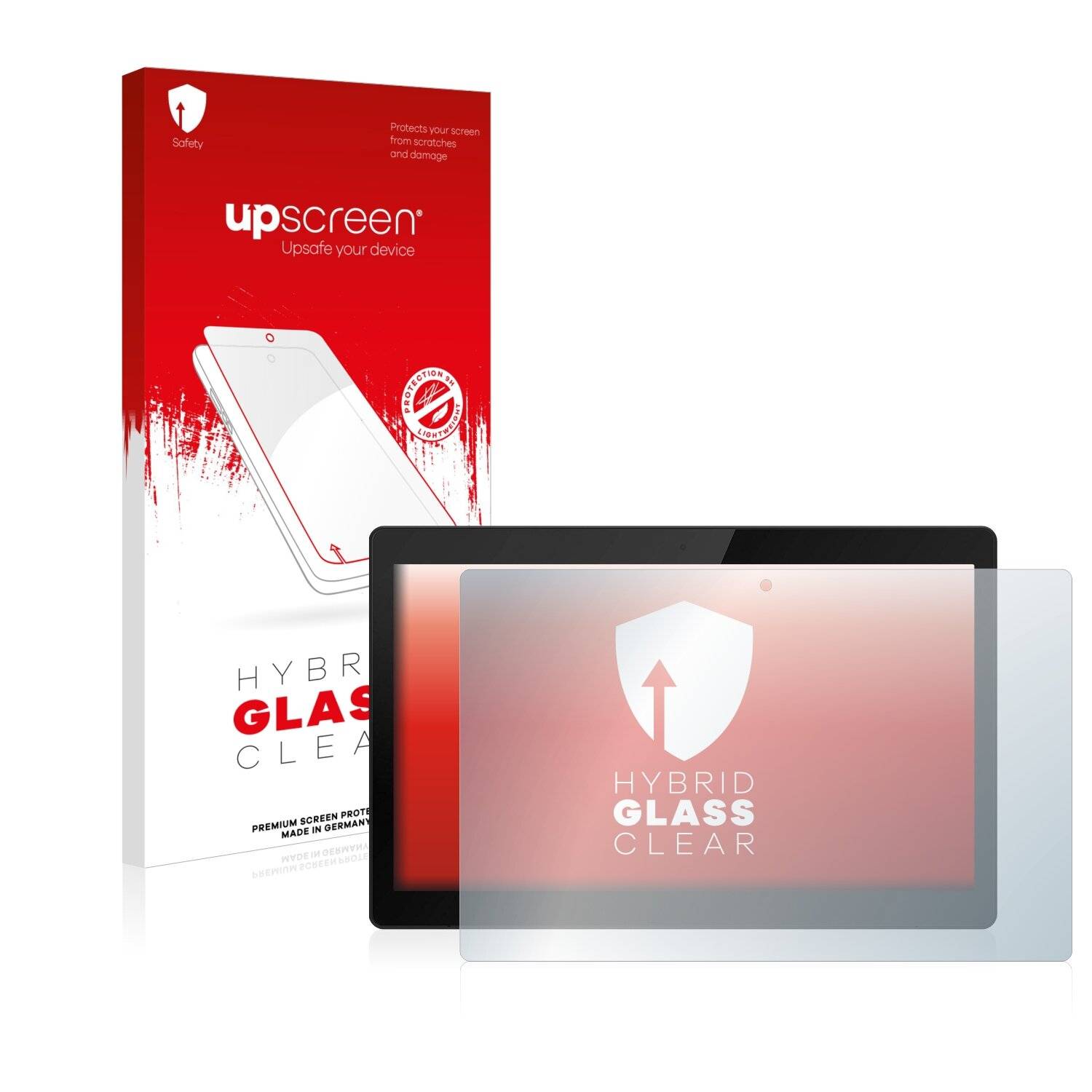 upscreen Hybrid Glass Clear Premium Schutzglas Folie für TrekStor Surftab Theatre