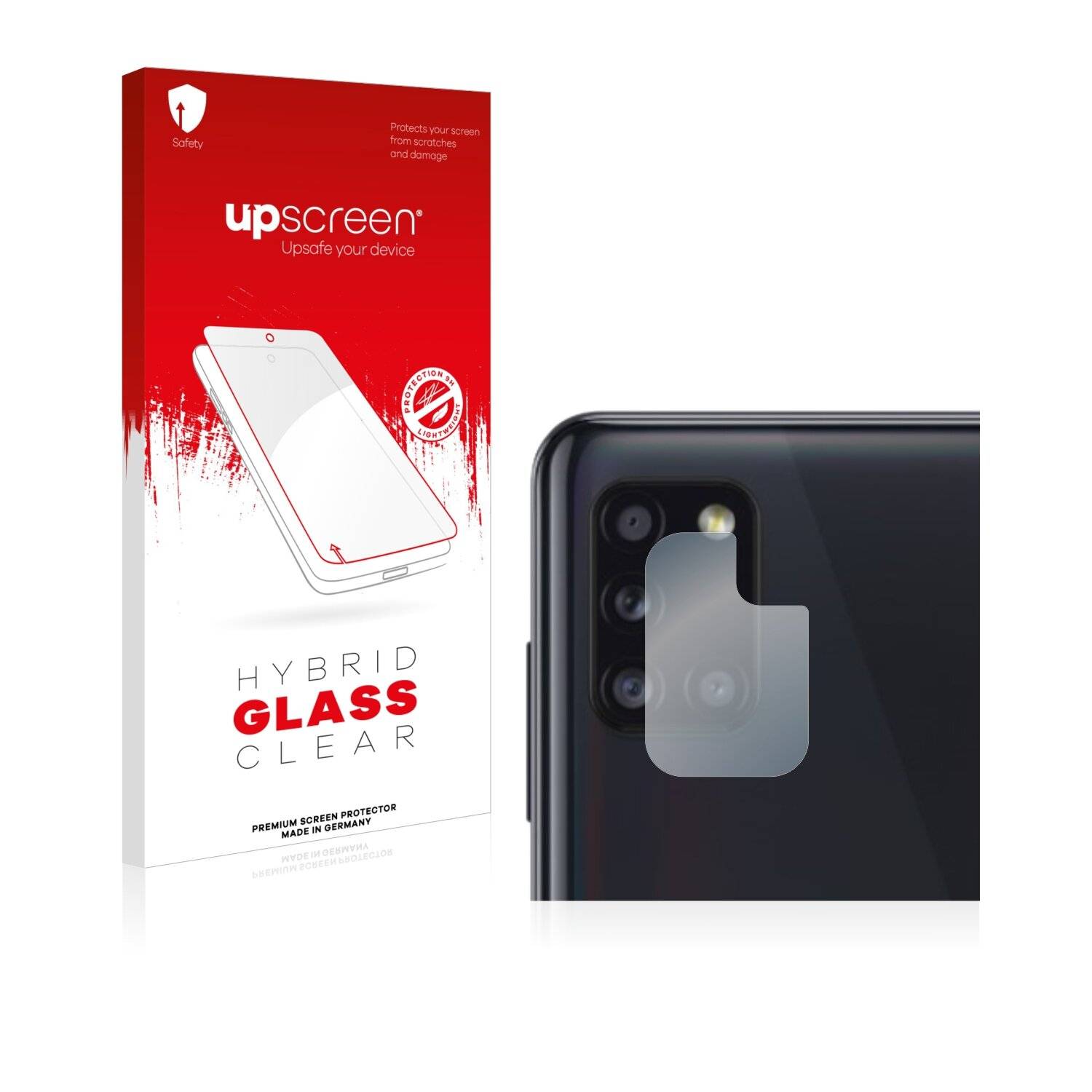 upscreen Hybrid Glass Clear Premium Schutzglas Folie für Samsung Galaxy A31 (NUR