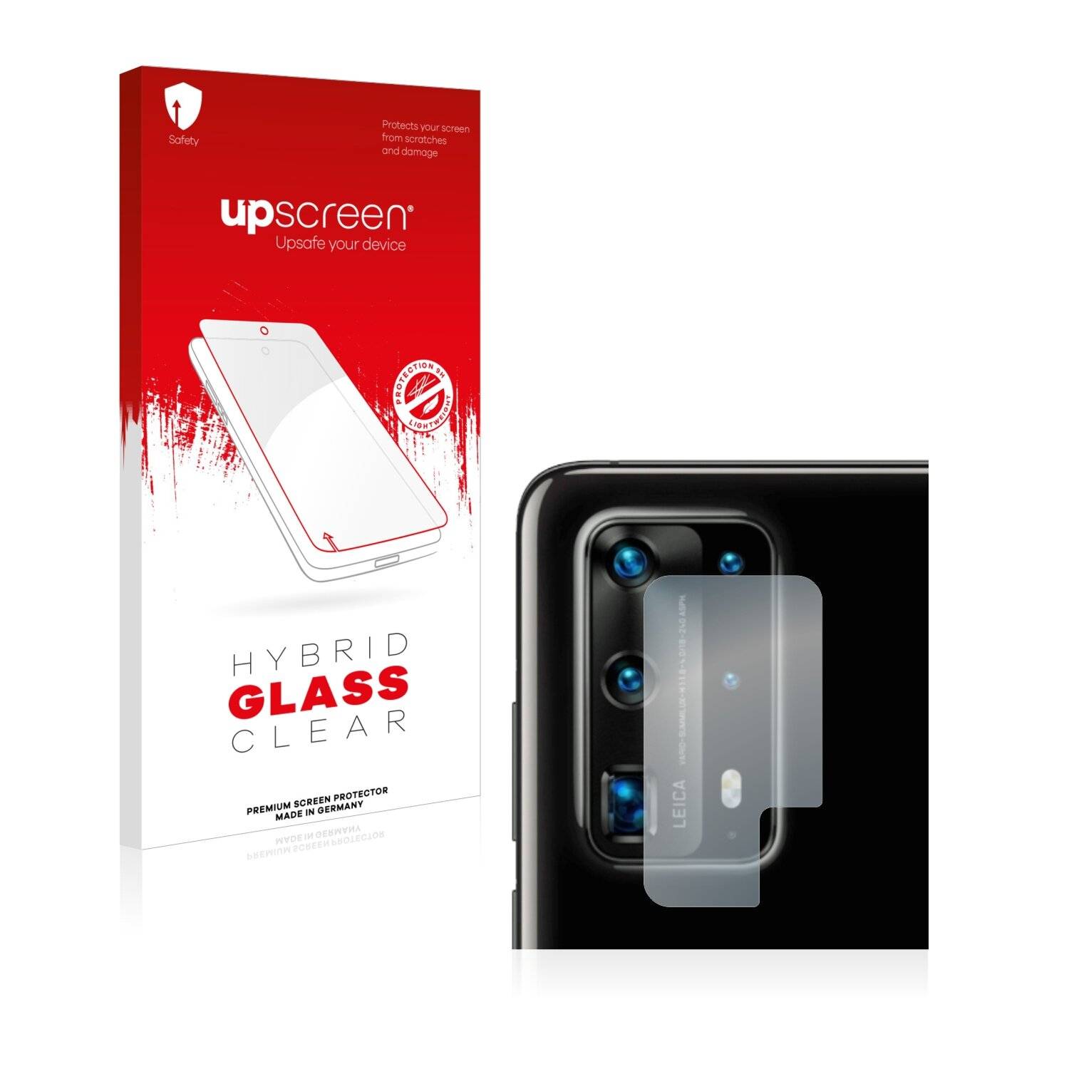 upscreen Hybrid Glass Clear Premium Schutzglas Folie für Huawei P40 Pro Plus (NUR