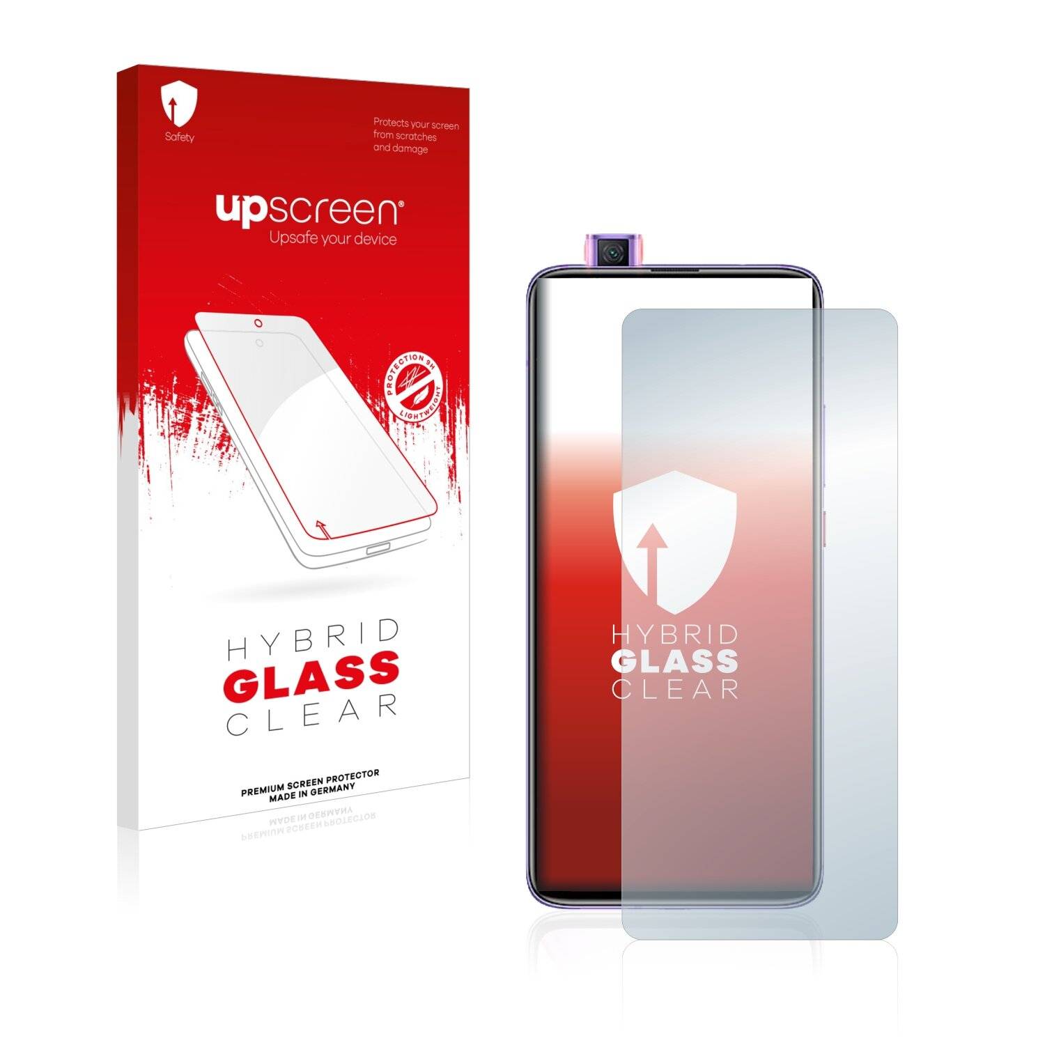 upscreen Hybrid Glass Clear Premium Schutzglas Folie für Xiaomi Redmi K30 Pro