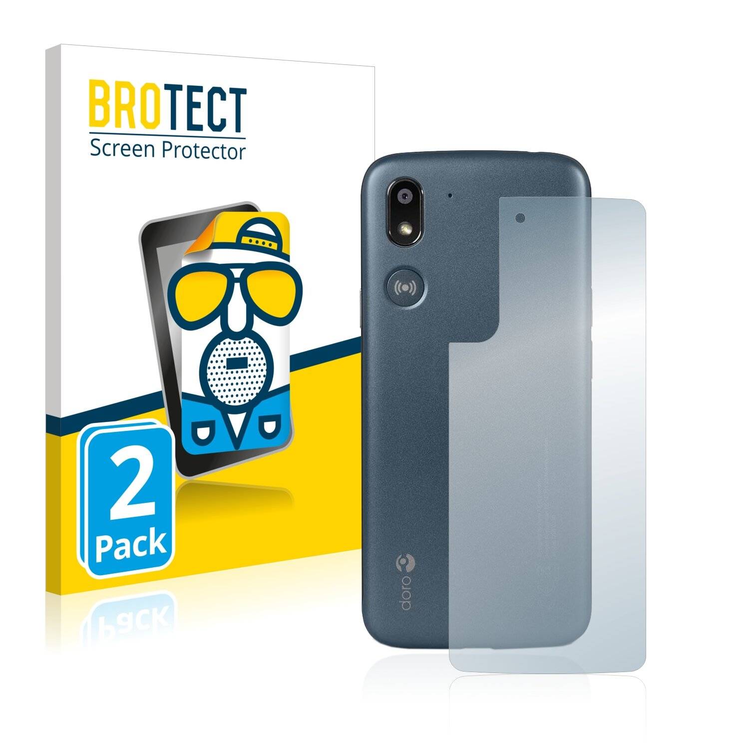2x BROTECT Matte Displayschutzfolie für Doro 8050 Plus (Rückseite) - Entspiegelt,