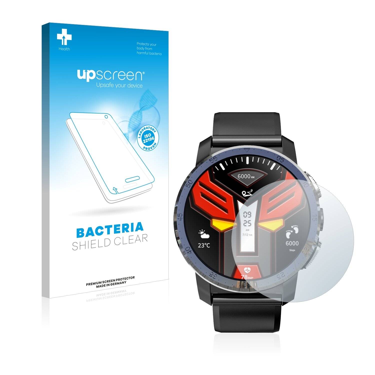upscreen Bacteria Shield Clear Premium Antibakterielle Displayschutzfolie für Kospet