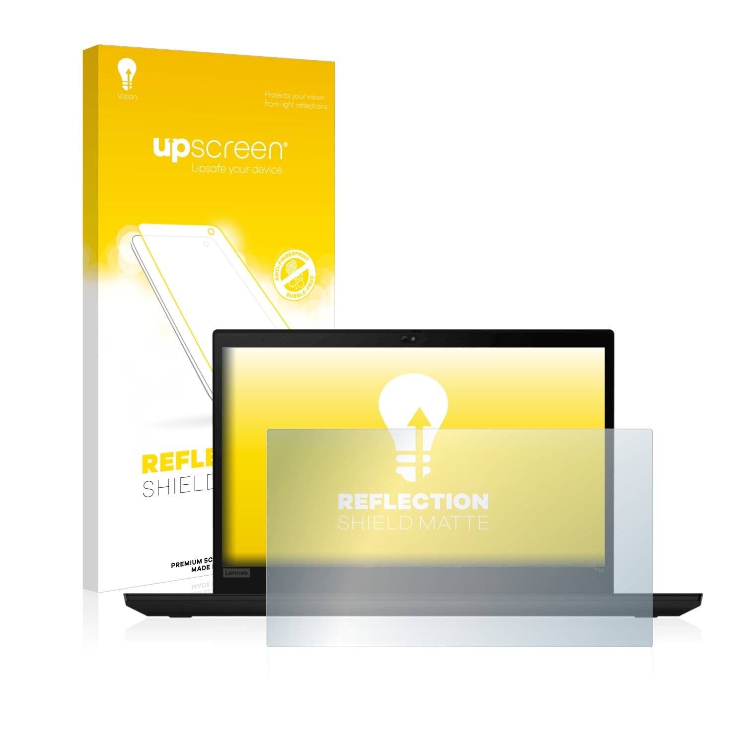 upscreen Reflection Shield Matte Premium Displayschutzfolie für Lenovo ThinkPad T15i Gen