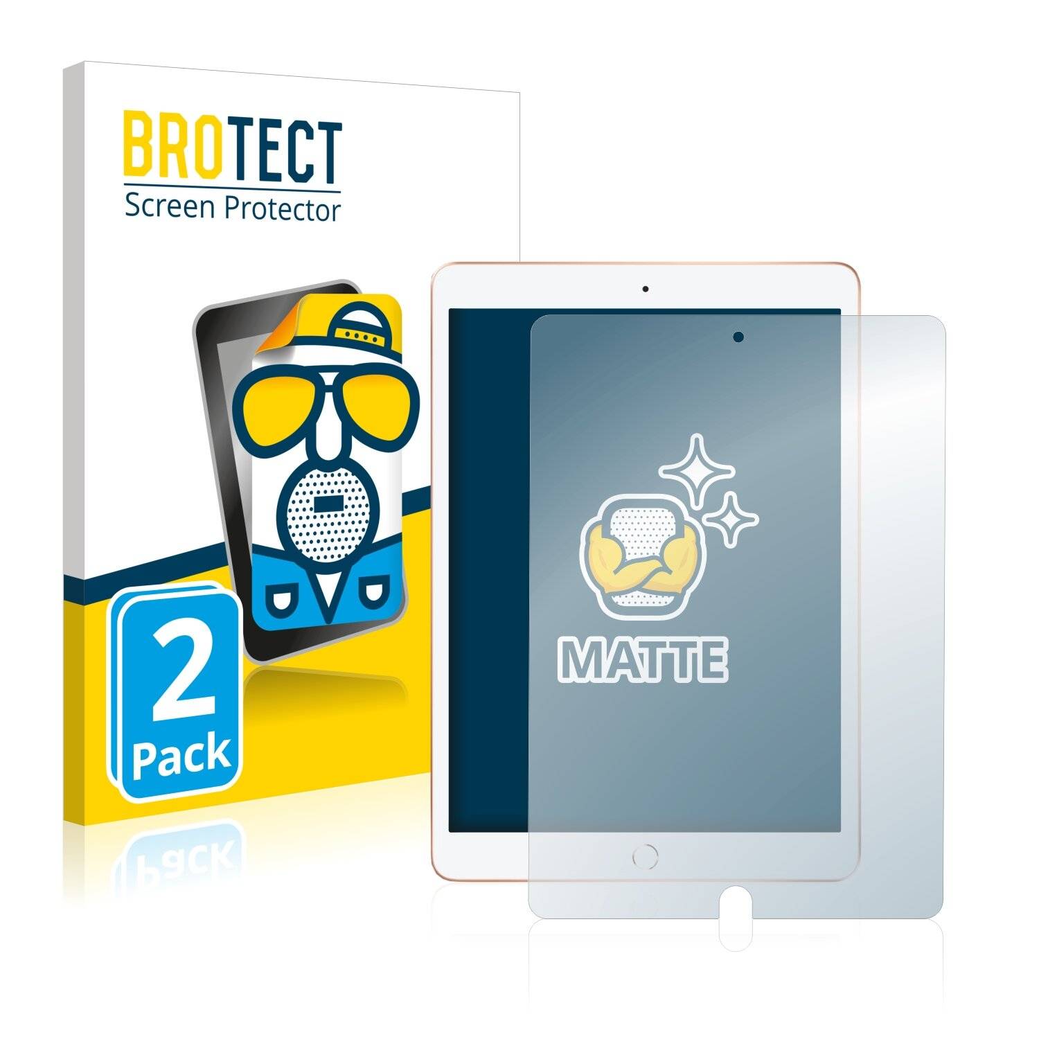 2x BROTECT Matte Displayschutzfolie für Apple iPad 10.2 WiFi 2020 (8. Generation) -