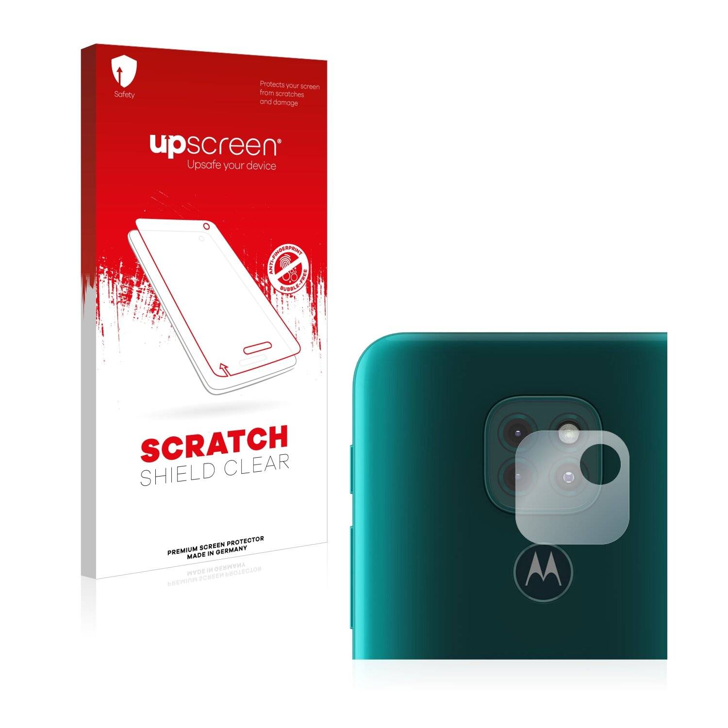 upscreen Scratch Shield Clear Premium Displayschutzfolie für Motorola Moto G9 Play (NUR