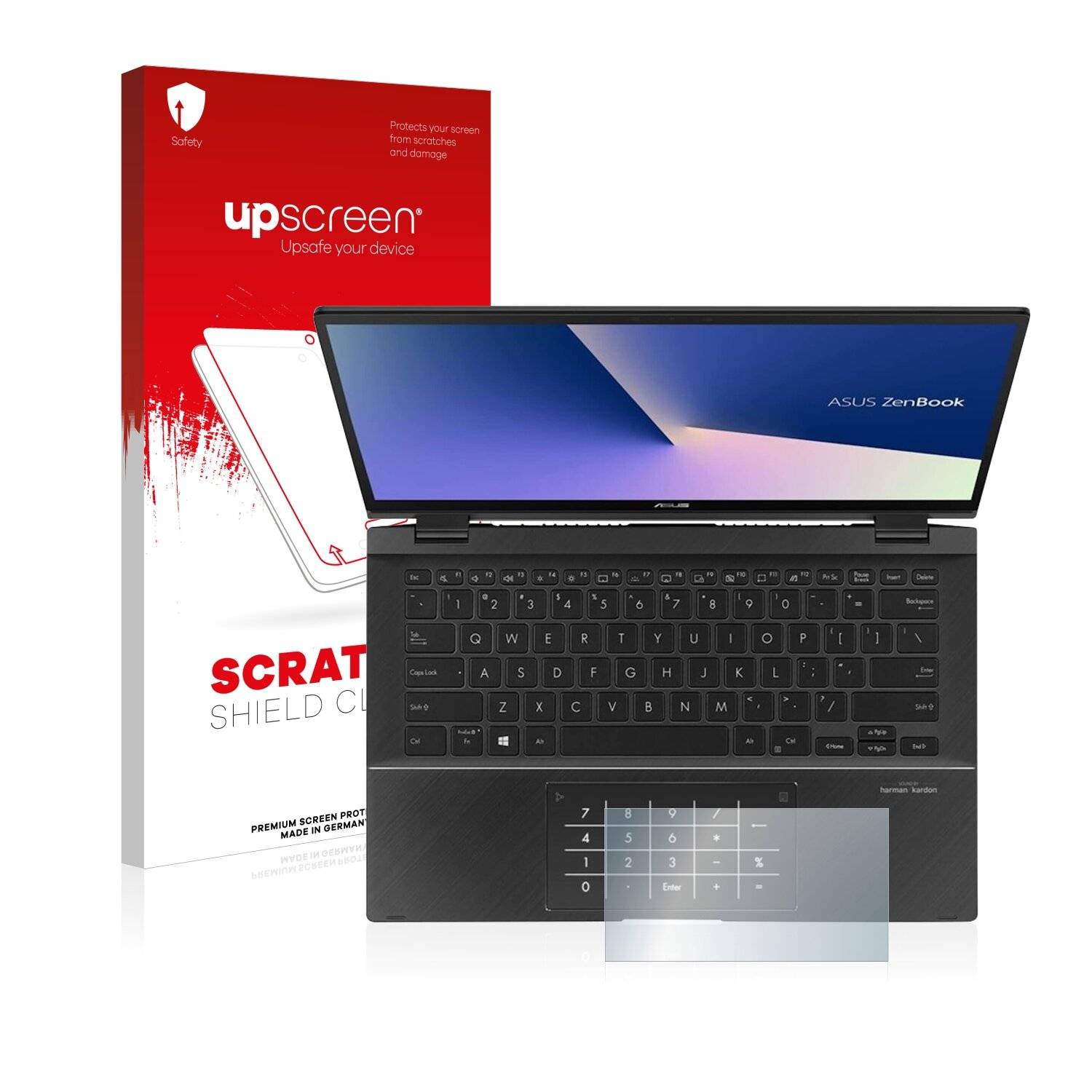 upscreen Scratch Shield Clear Premium Displayschutzfolie für Asus ZenBook Flip 14 UX463FA