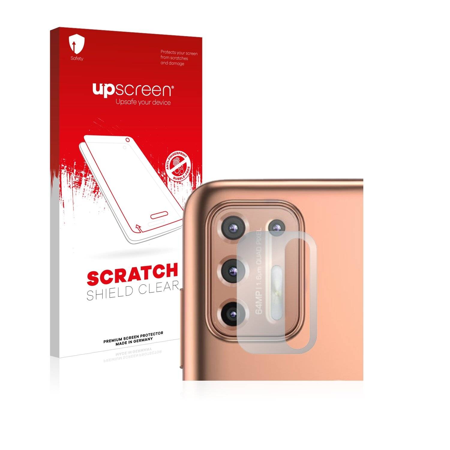 upscreen Scratch Shield Clear Premium Displayschutzfolie für Motorola Moto G9 Plus (NUR