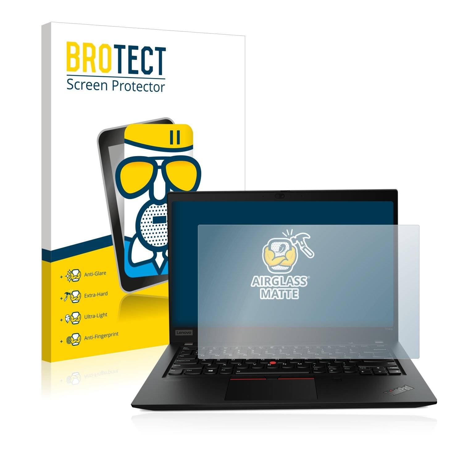 BROTECT AirGlass Matte Schutzglas Folie für Lenovo ThinkPad T14s Gen
