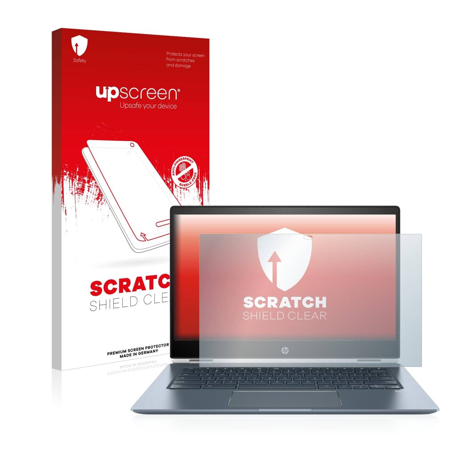 upscreen Scratch Shield Clear Premium Displayschutzfolie für HP Chromebook x360