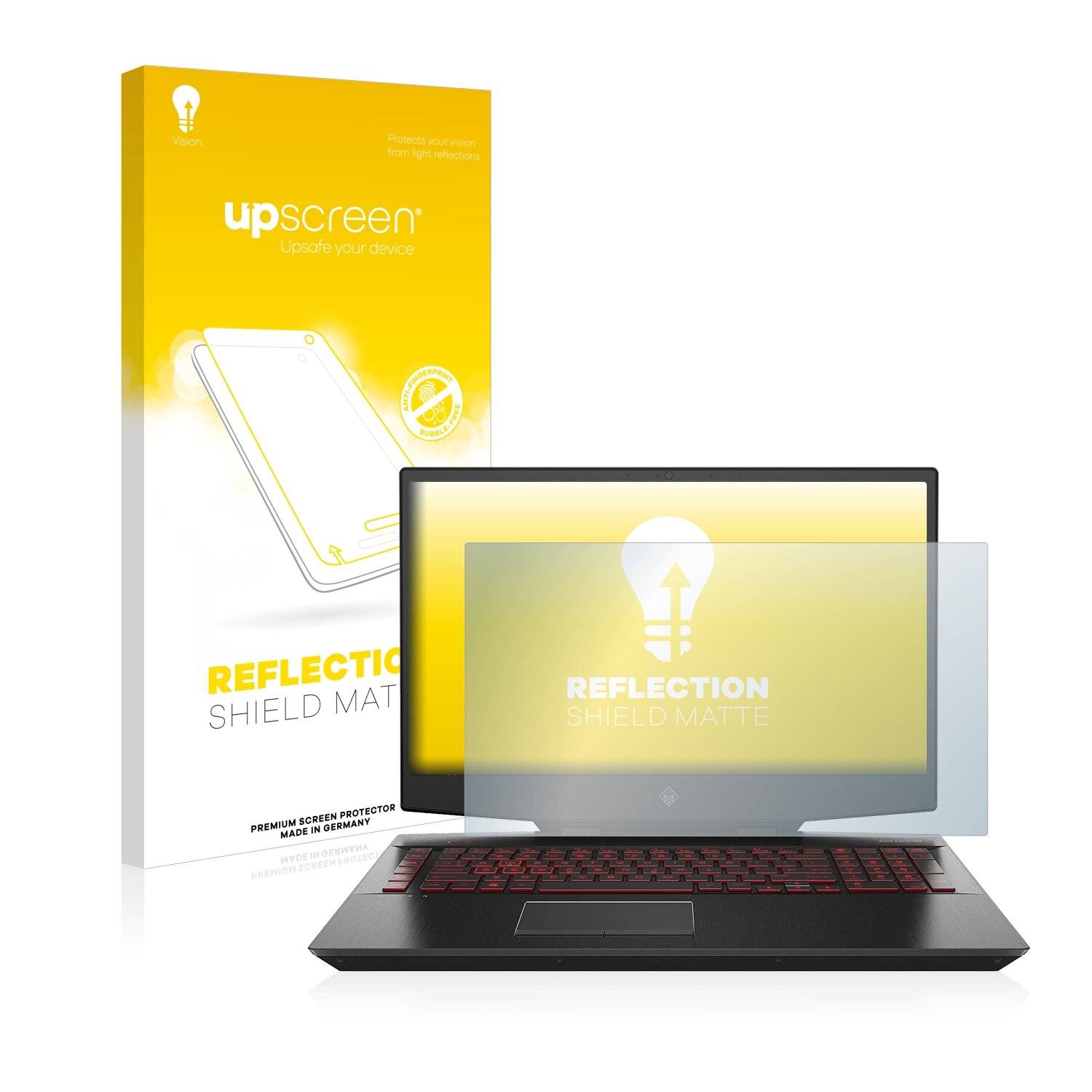 upscreen Reflection Shield Matte Premium Displayschutzfolie für HP Omen