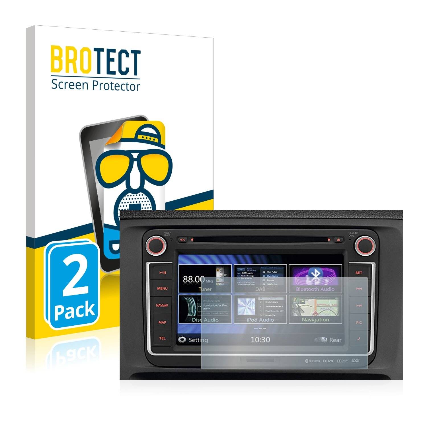 2x BROTECT Matte Displayschutzfolie für Volkswagen Caddy 2004 RMT 400N - Entspiegelt,