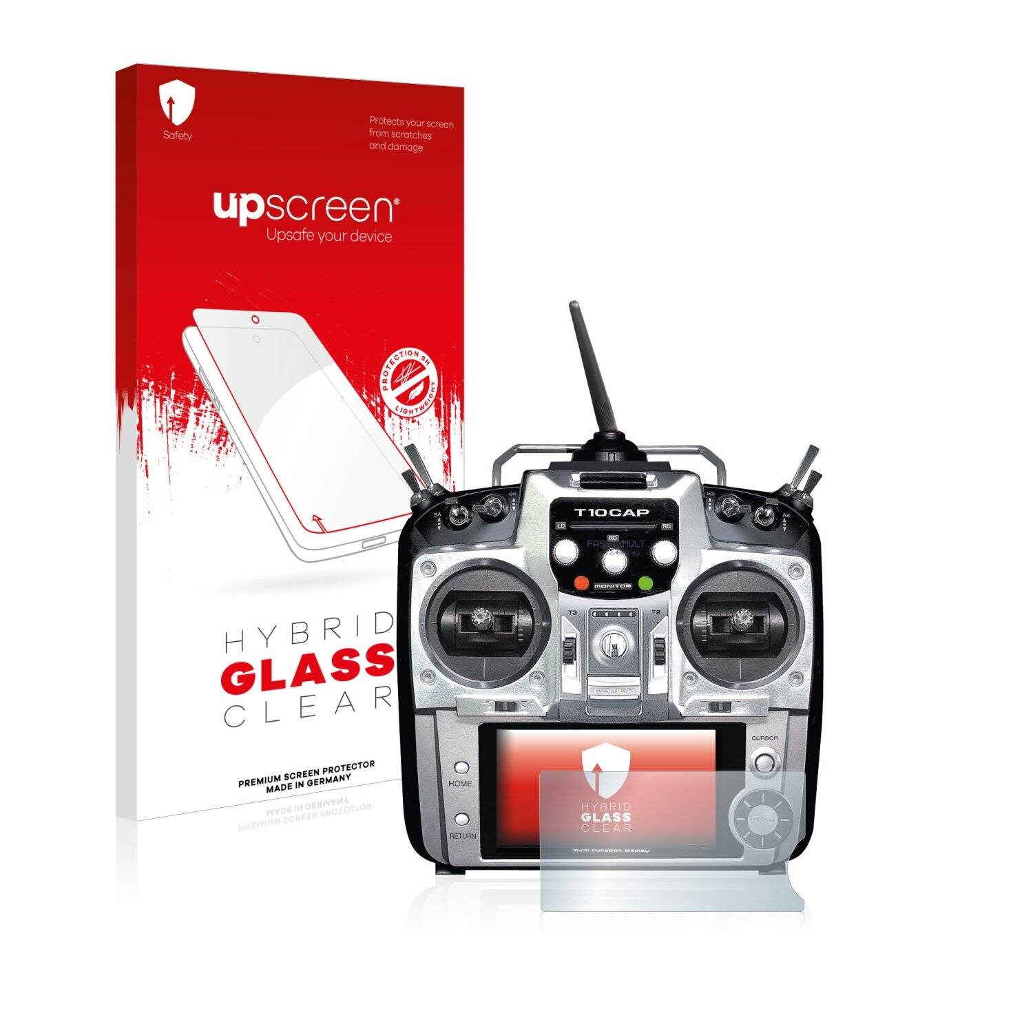 upscreen Hybrid Glass Clear Premium Schutzglas Folie für Futaba