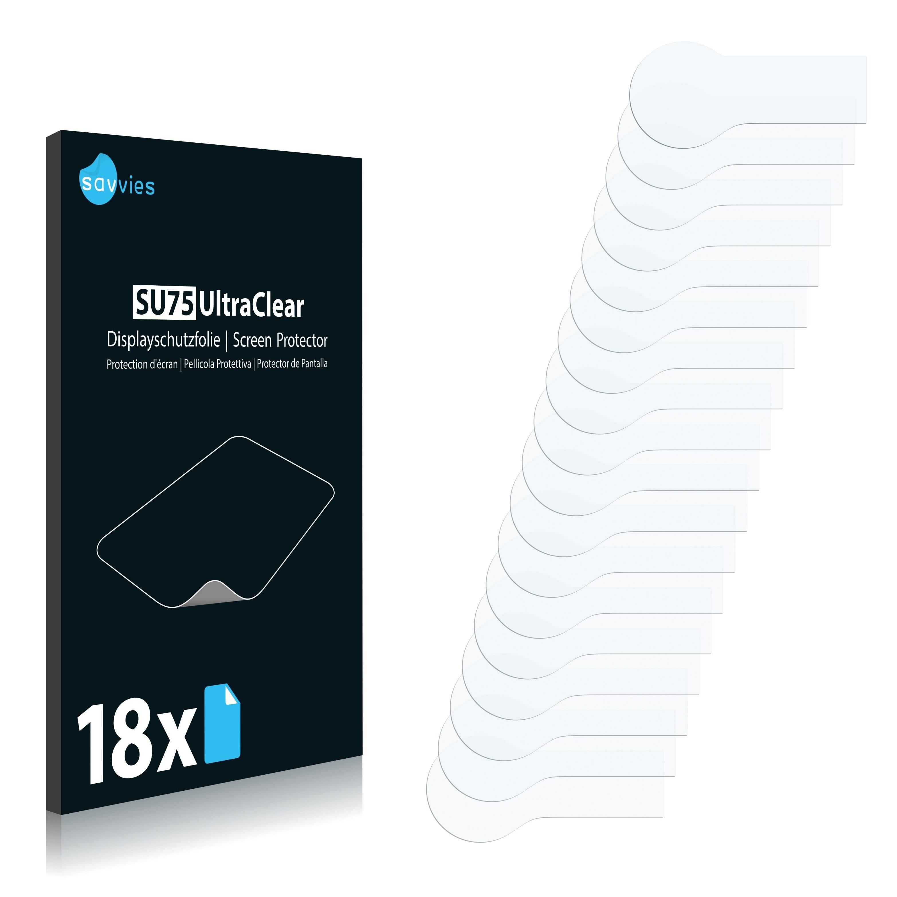 18x Savvies SU75 Displayschutzfolie für BMW R 1200 RS LC 2014-2017 TFT