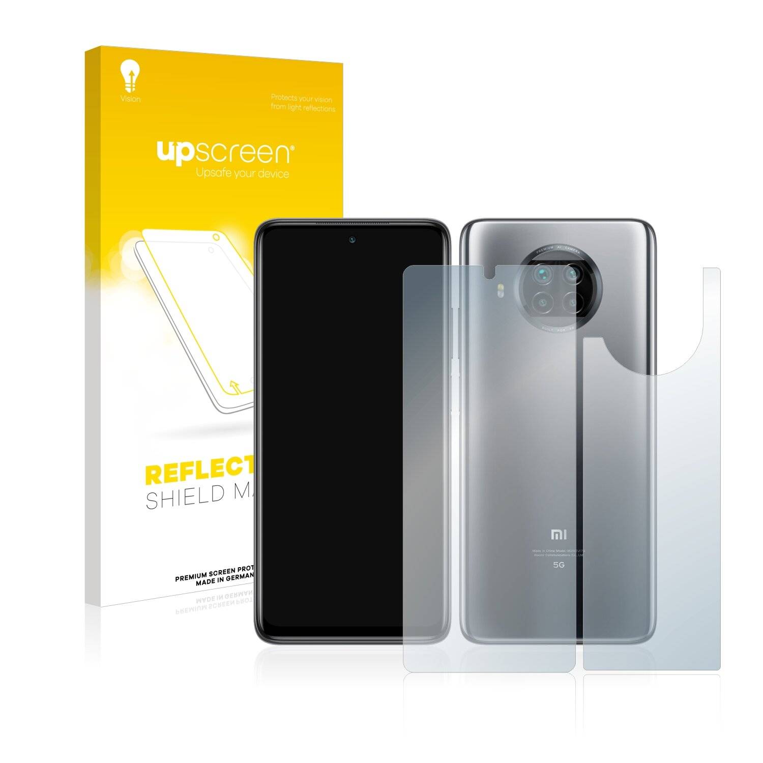 upscreen Reflection Shield Matte Premium Displayschutzfolie für Xiaomi Mi 10T Lite (Vorder +