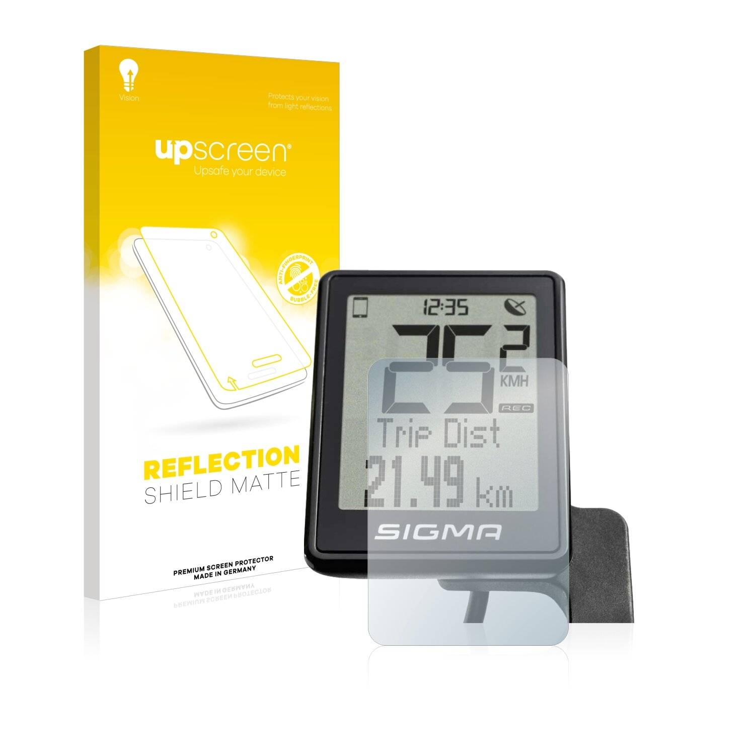 upscreen Reflection Shield Matte Premium Displayschutzfolie für Sigma View