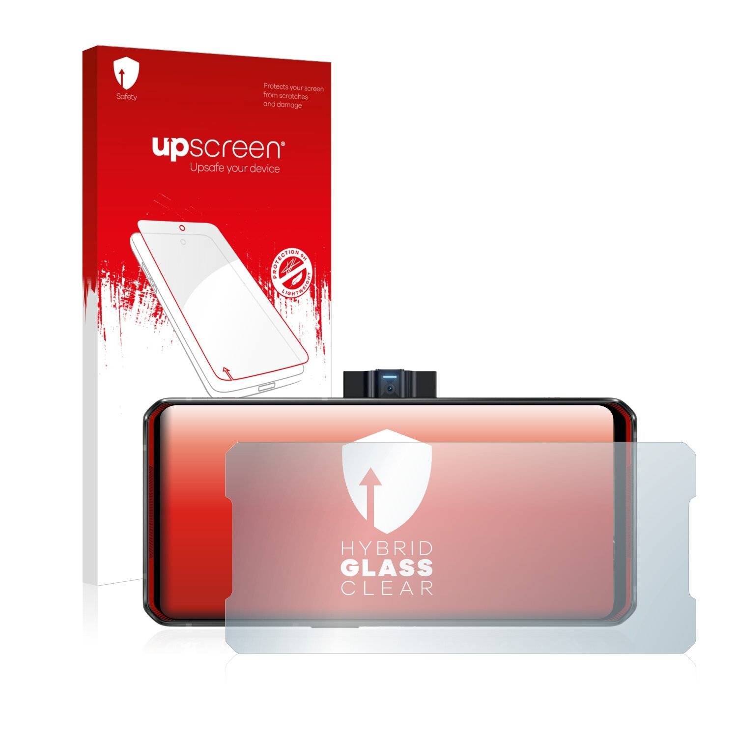 upscreen Hybrid Glass Clear Premium Schutzglas Folie für Lenovo Legion