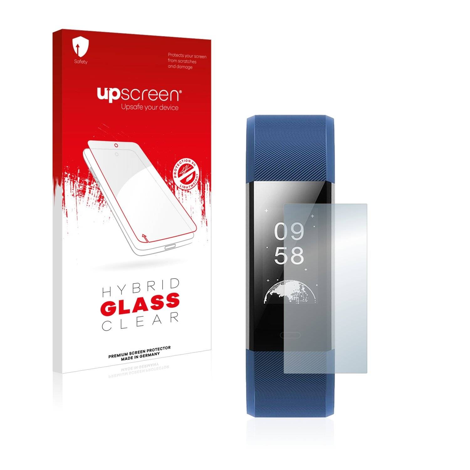 upscreen Hybrid Glass Clear Premium Schutzglas Folie für Toobur