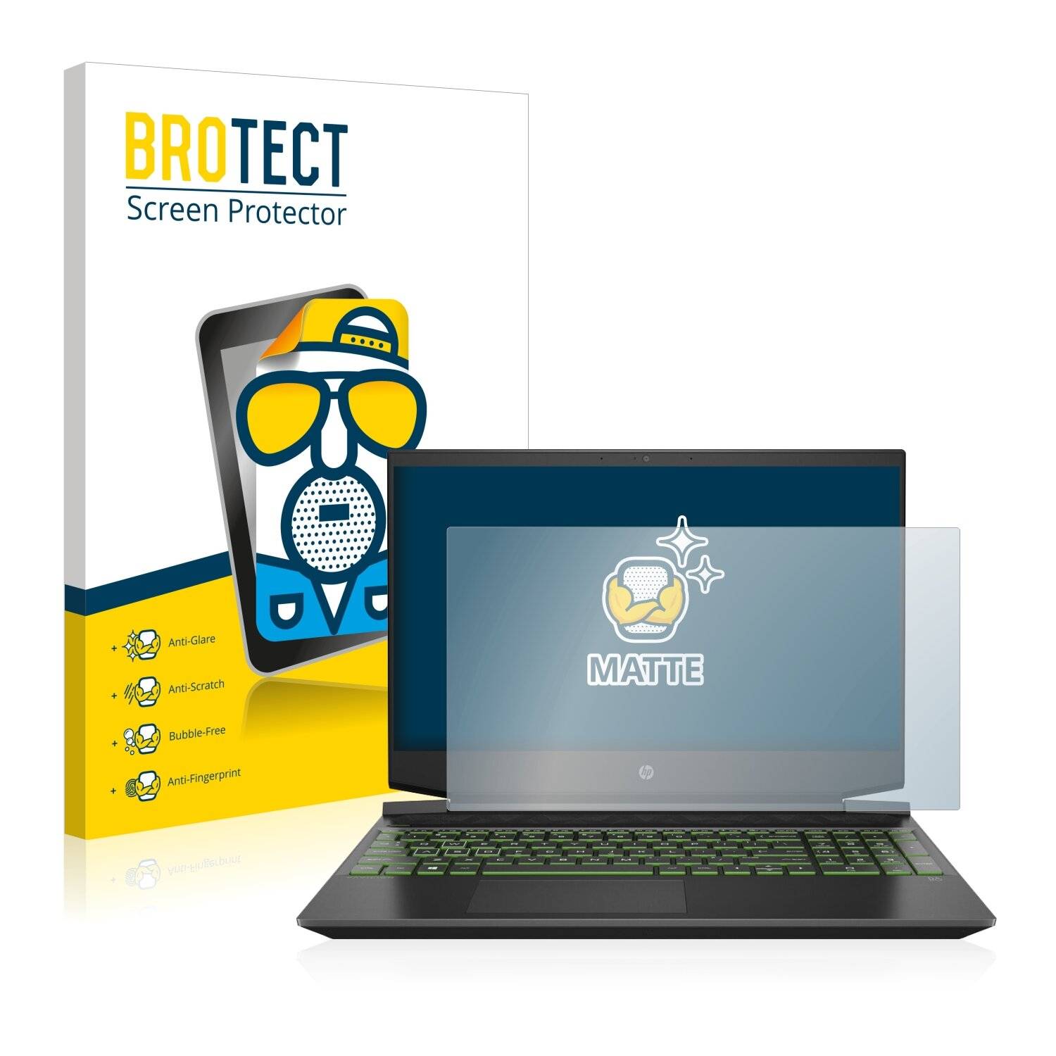 BROTECT Matte Displayschutzfolie für HP Pavilion 15-ec0017ng - Entspiegelt,