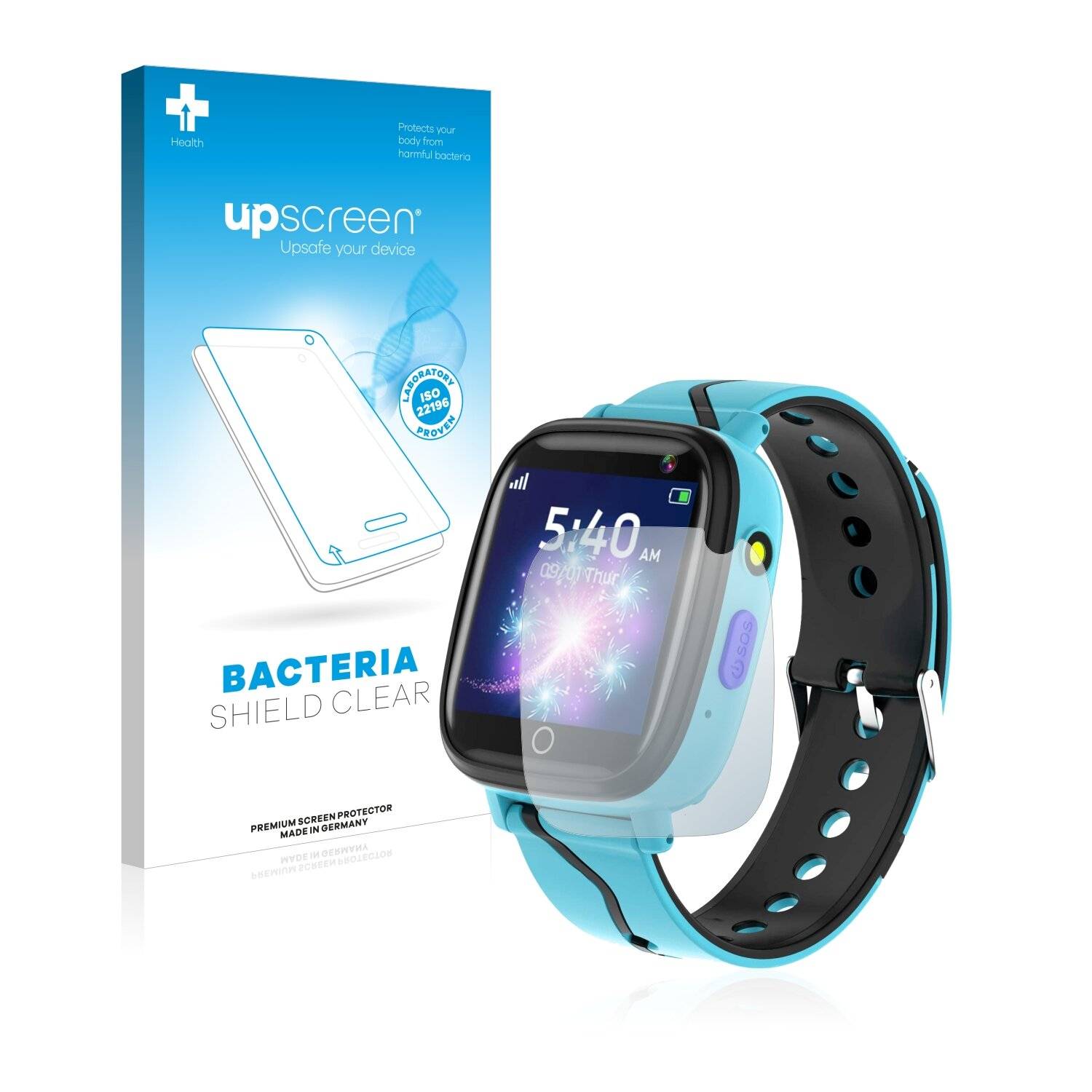 upscreen Bacteria Shield Clear Premium Antibakterielle Displayschutzfolie für Bauisan