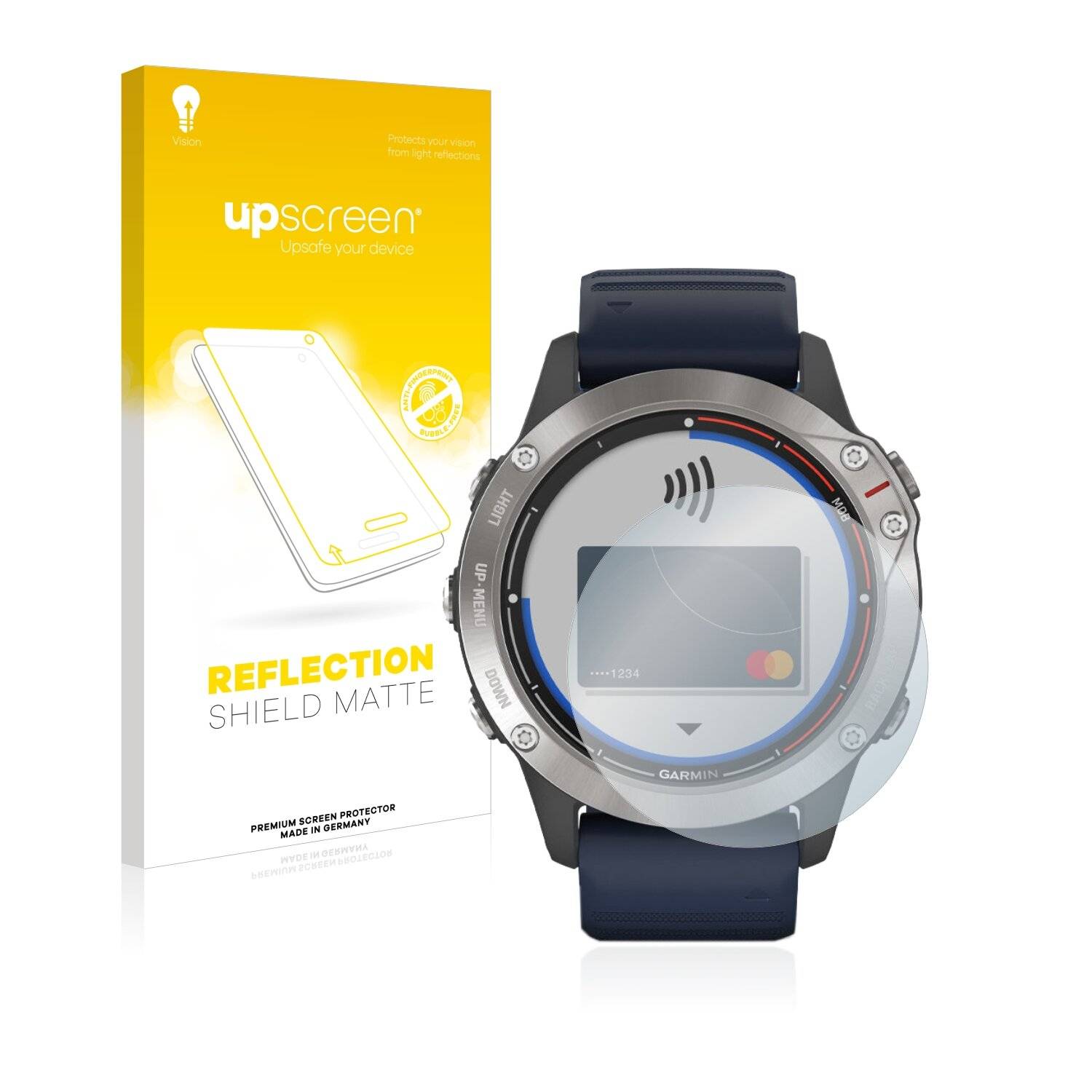 upscreen Reflection Shield Matte Premium Displayschutzfolie für Garmin quatix