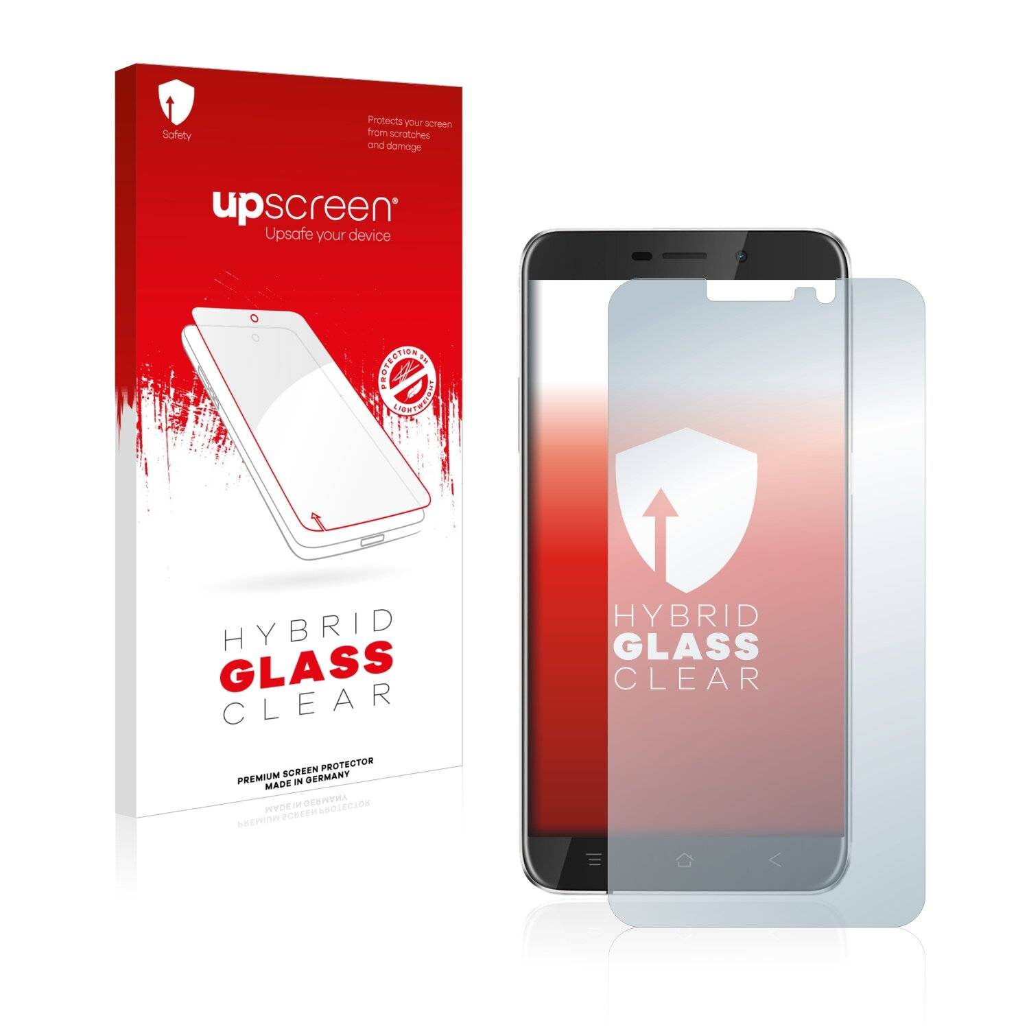 upscreen Hybrid Glass Clear Premium Schutzglas Folie für Blackview