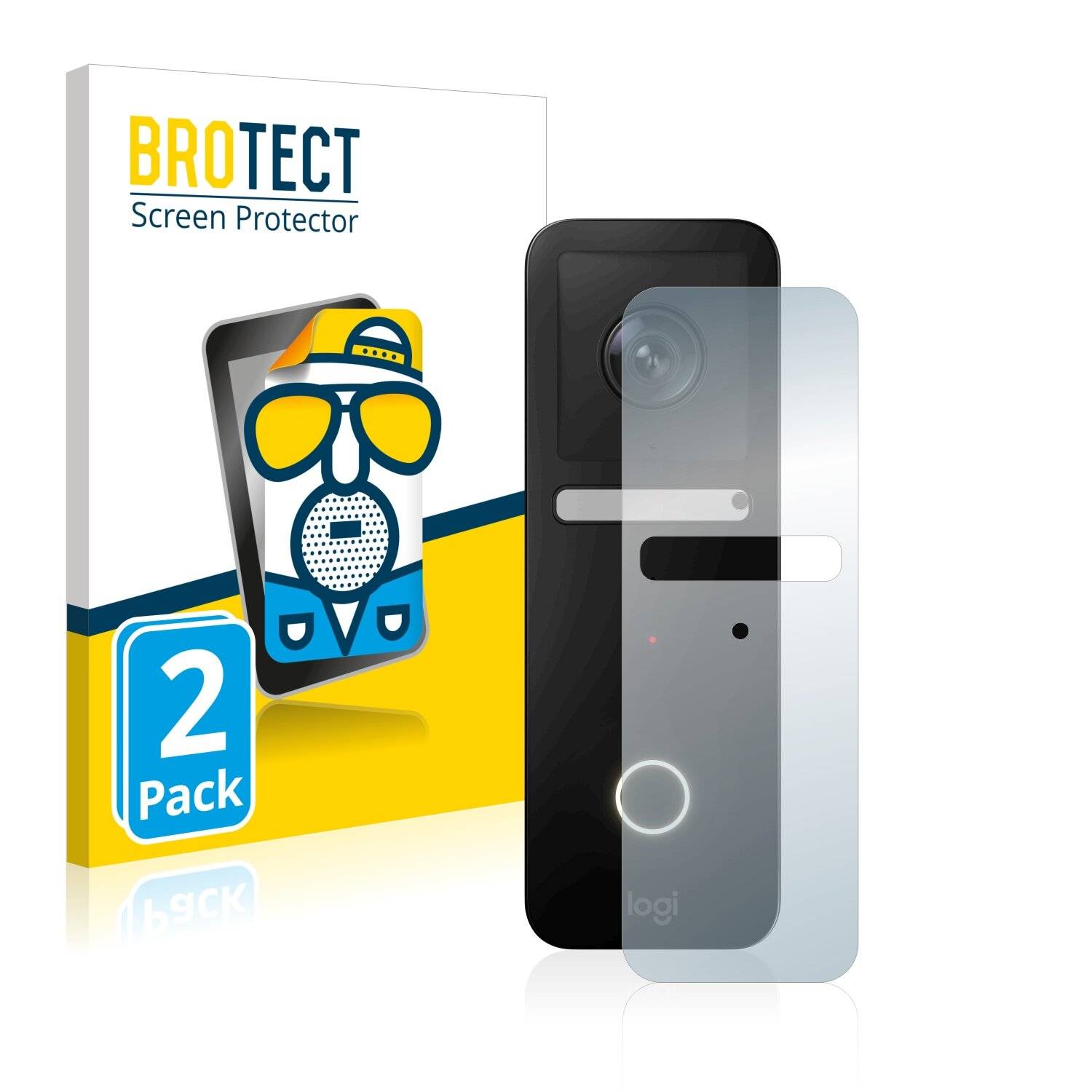 2x BROTECT Matte Displayschutzfolie für Logitech Circle View Doorbell - Entspiegelt,