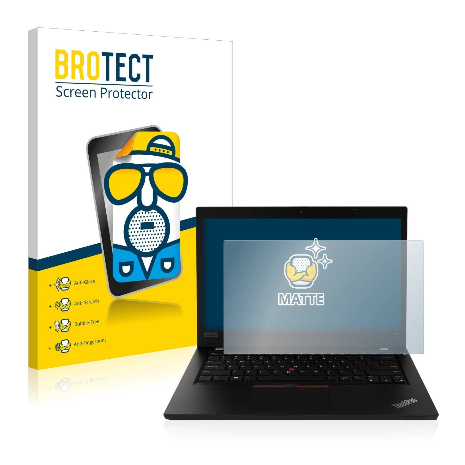 BROTECT Matte Displayschutzfolie für Lenovo ThinkPad L490 - Entspiegelt,
