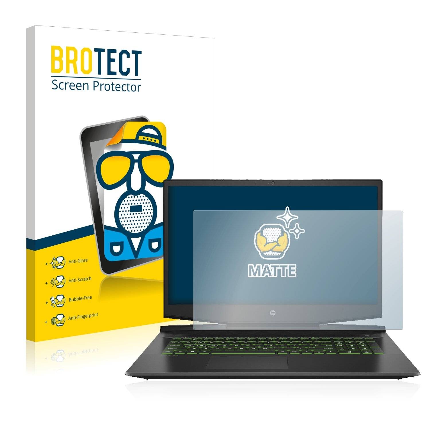 BROTECT Matte Displayschutzfolie für HP Pavilion 17-cd0226ng - Entspiegelt,