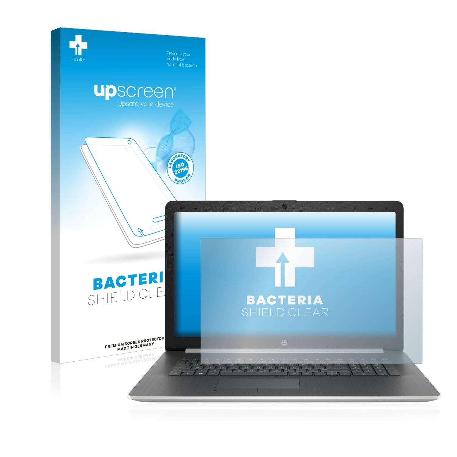upscreen Bacteria Shield Clear Premium Antibakterielle Displayschutzfolie für HP