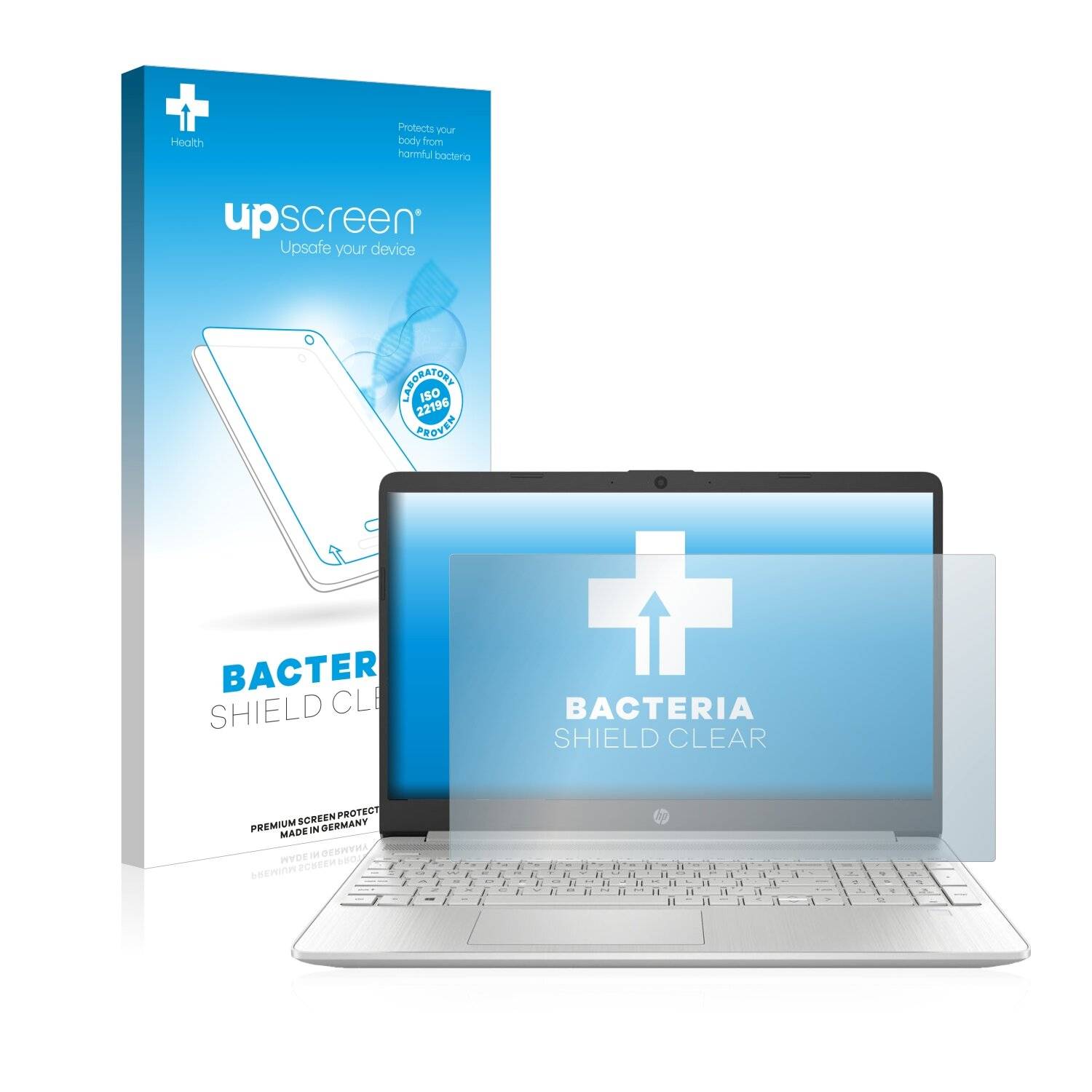 upscreen Bacteria Shield Clear Premium Antibakterielle Displayschutzfolie für HP