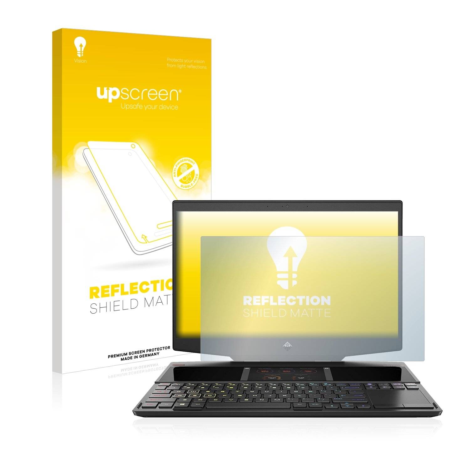 upscreen Reflection Shield Matte Premium Displayschutzfolie für HP Omen Gaming